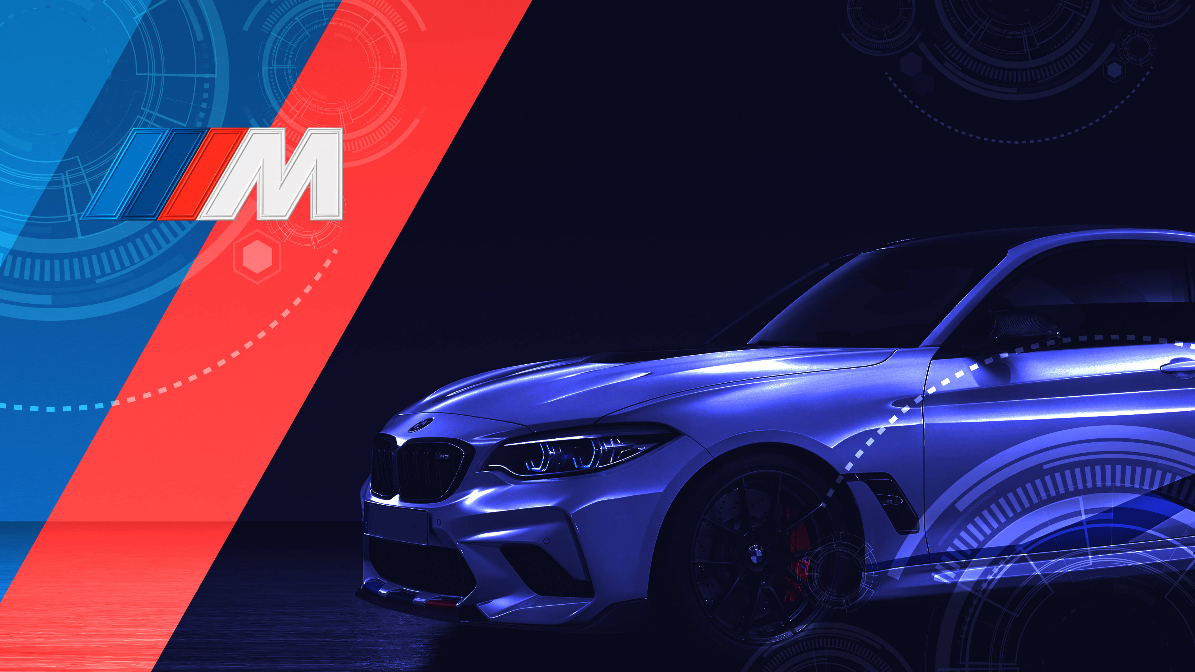 BMW M Logo Xe Màu Chàm Hình nền
