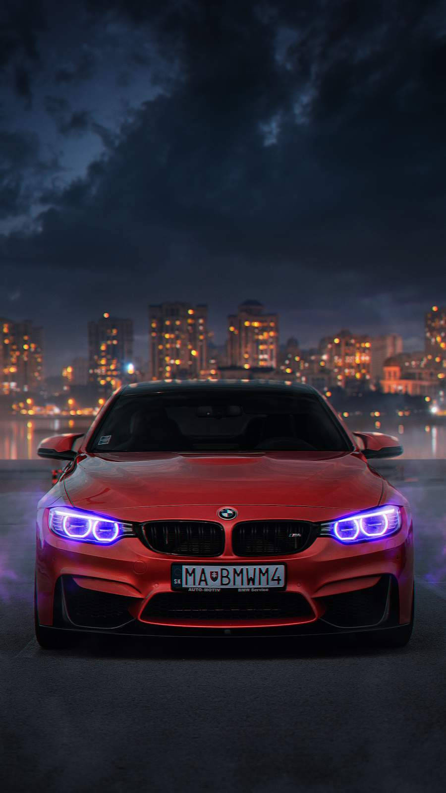 Xe hơi iPhone BMW M4 Đỏ — Xe hơi GIF Hình nền