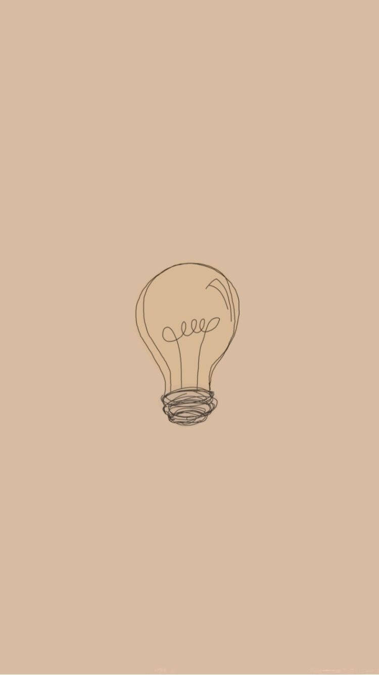 Bóng đèn beige tinh tế Hình nền