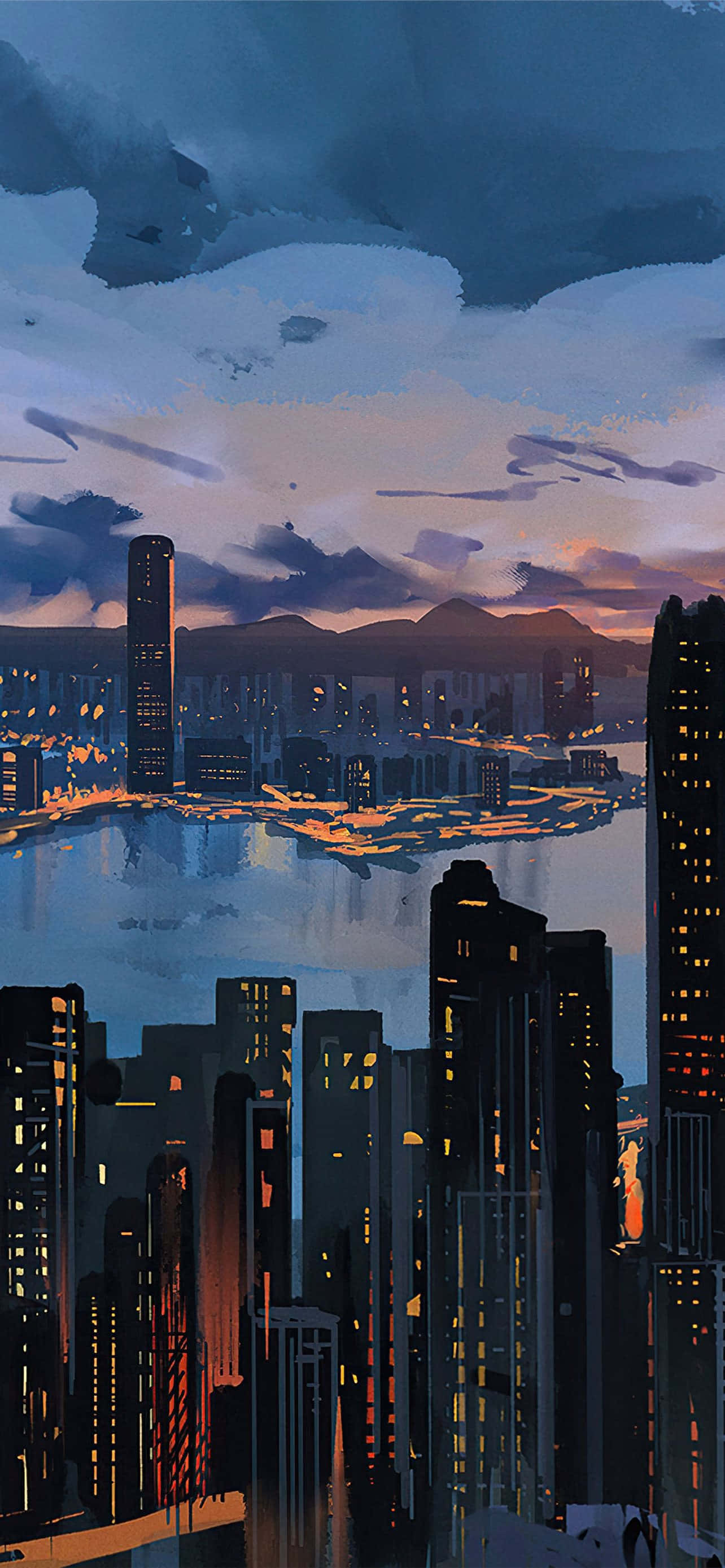 Bóng đen Tòa nhà Anime Hình nền