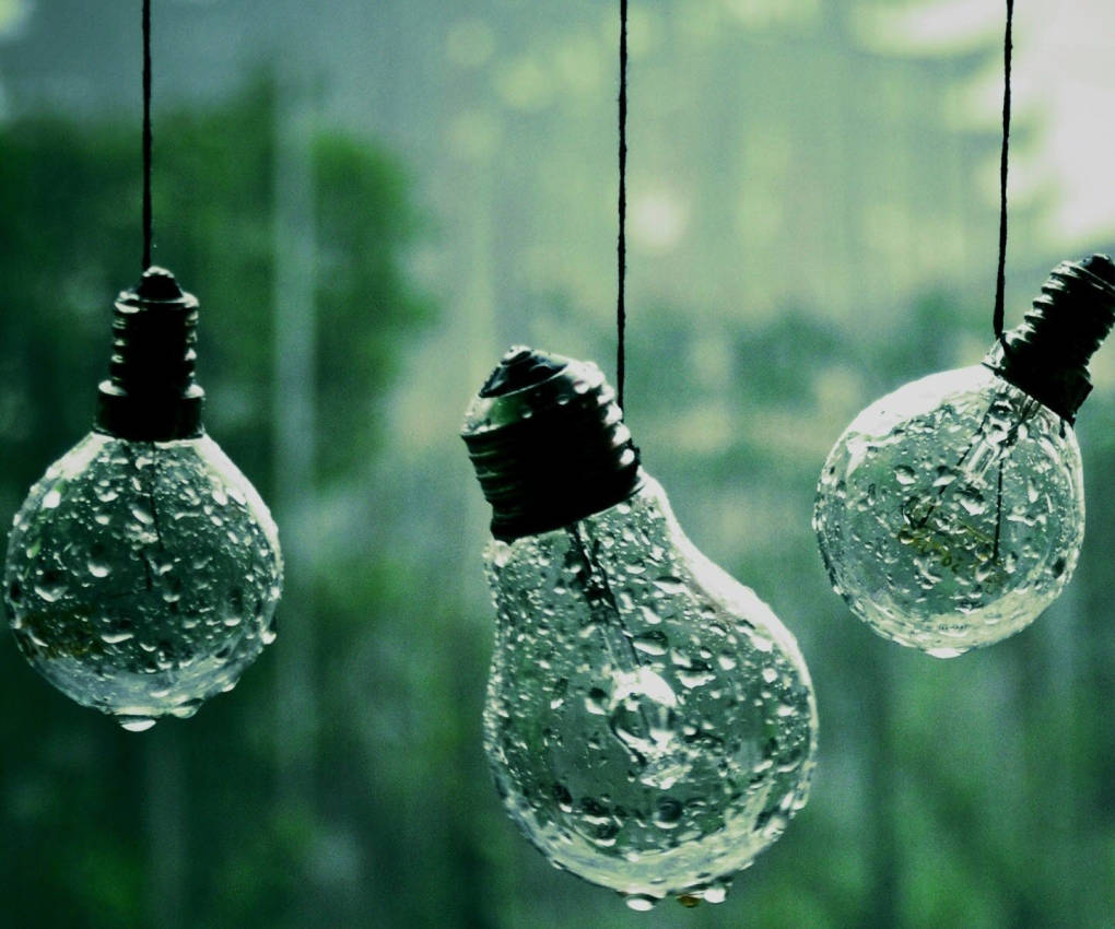 Bóng đèn trang trí xanh nhạt Hình nền