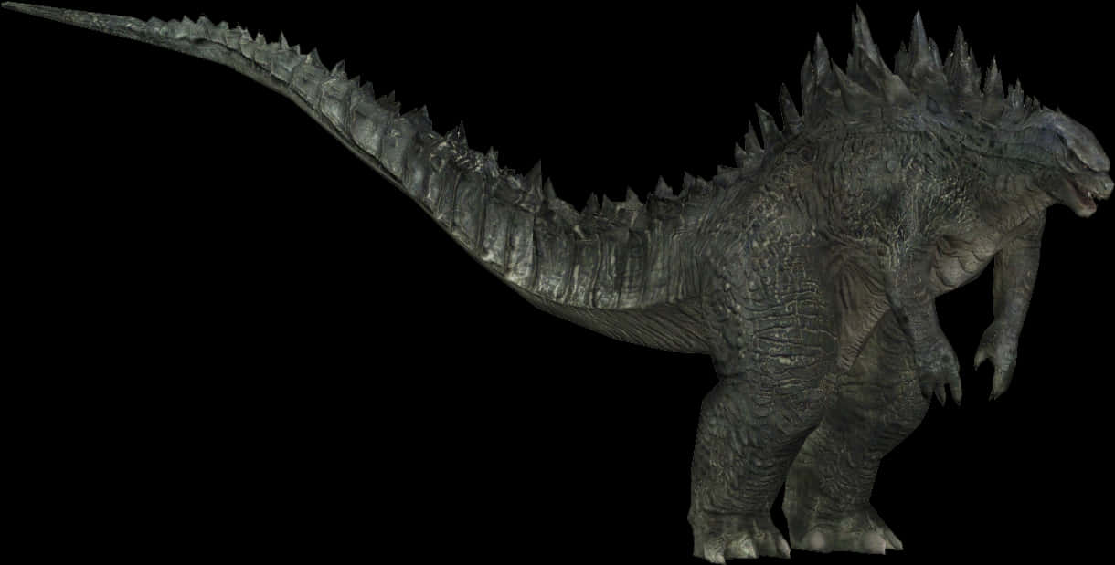 Bóng hình Godzilla trên nền đen Hình nền
