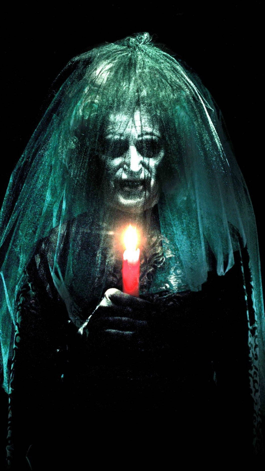 Bóng Ma Mạng Xanh Halloween iPhone Hình nền