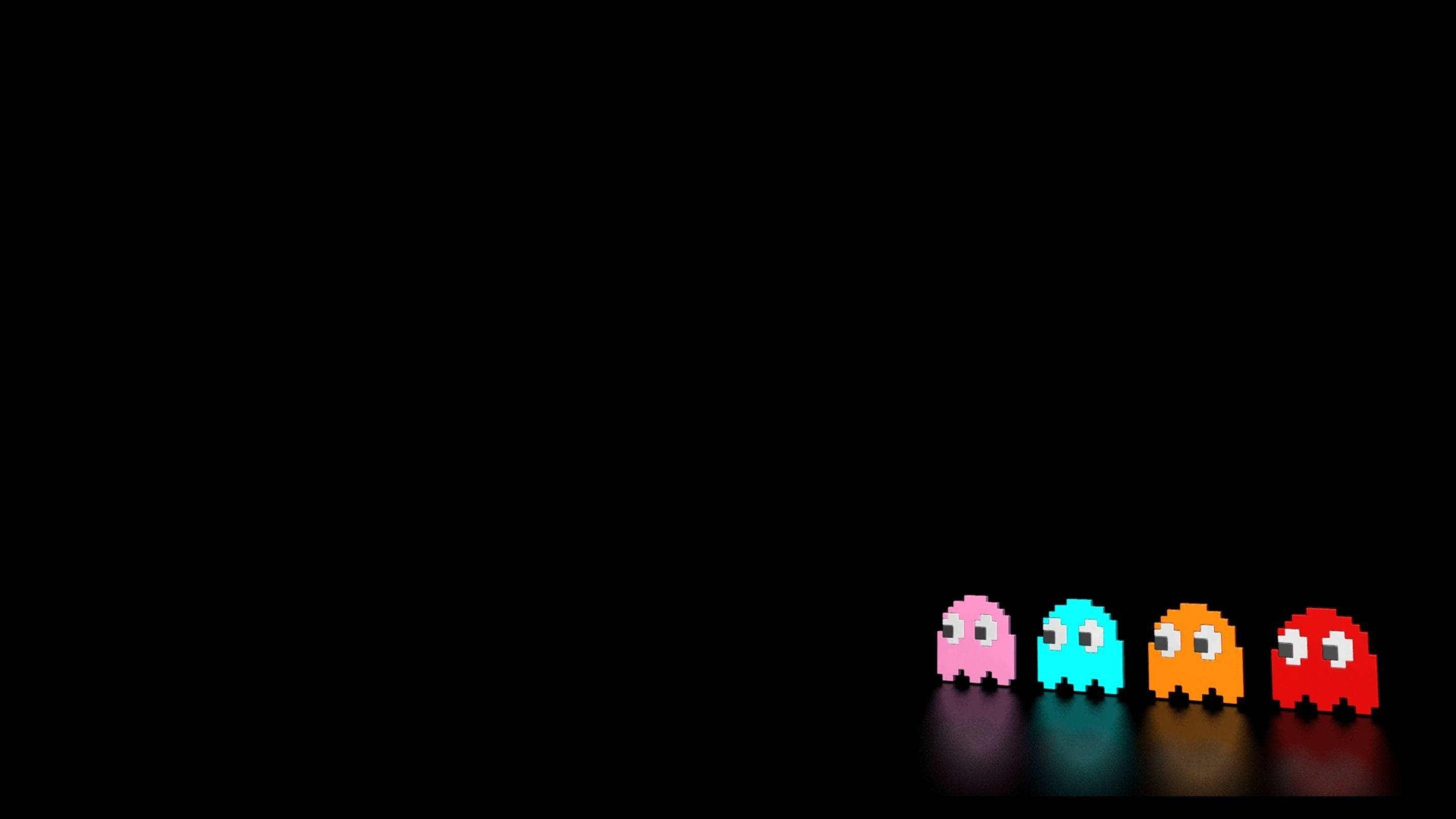Bóng ma Pac-Man phong cách retro thẩm mỹ Hình nền