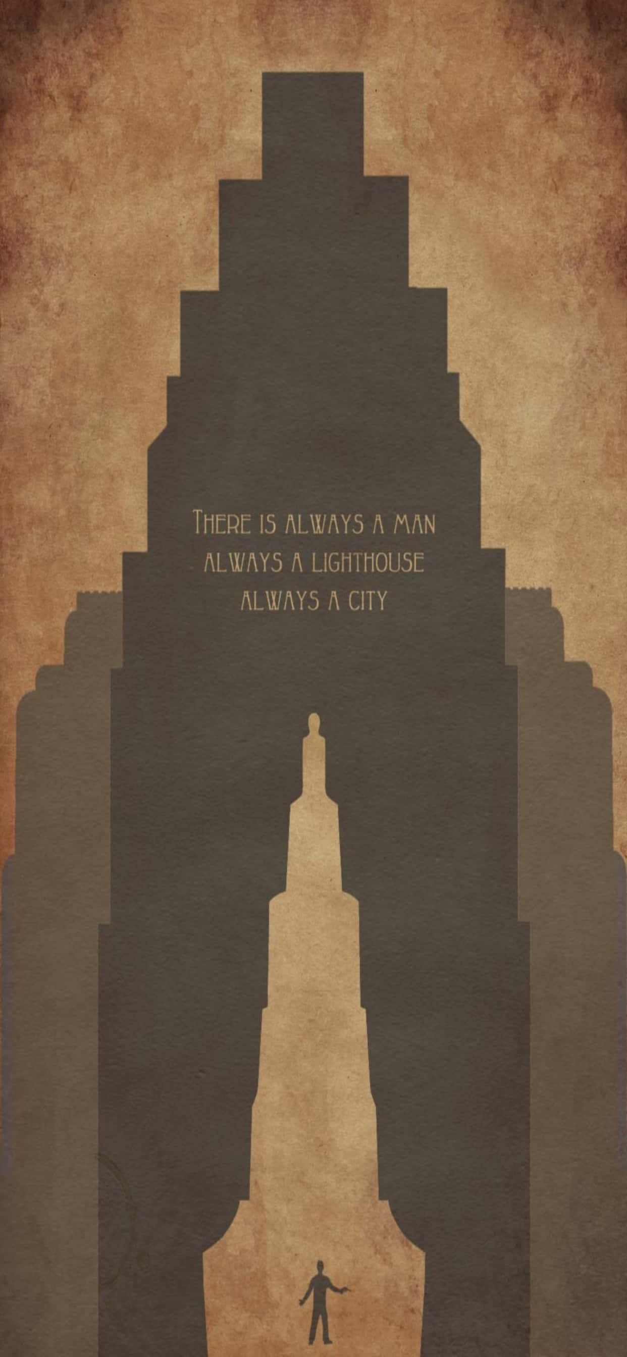 Bóng tòa nhà làm hình nền Bioshock Infinite cho iPhone Xs Max Hình nền