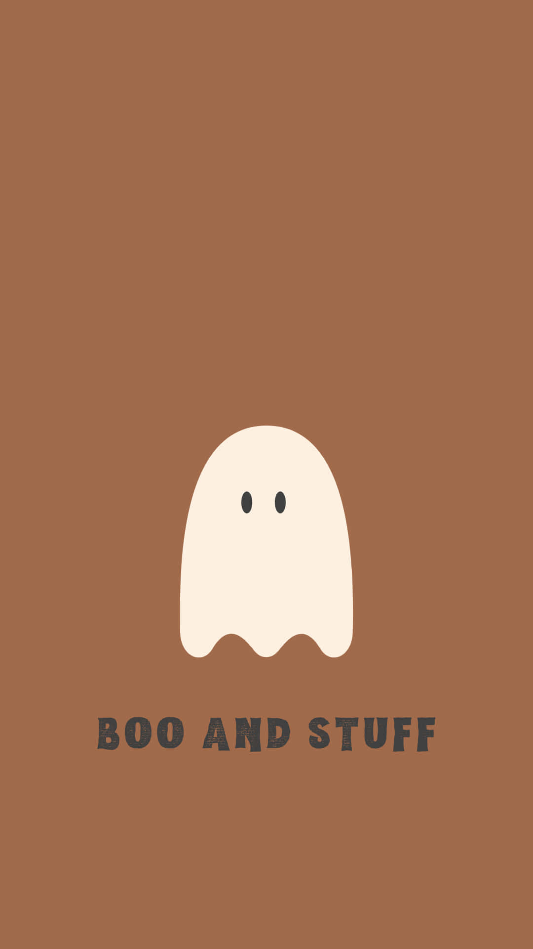 Boo And Stuff trên nền nâu Hình nền
