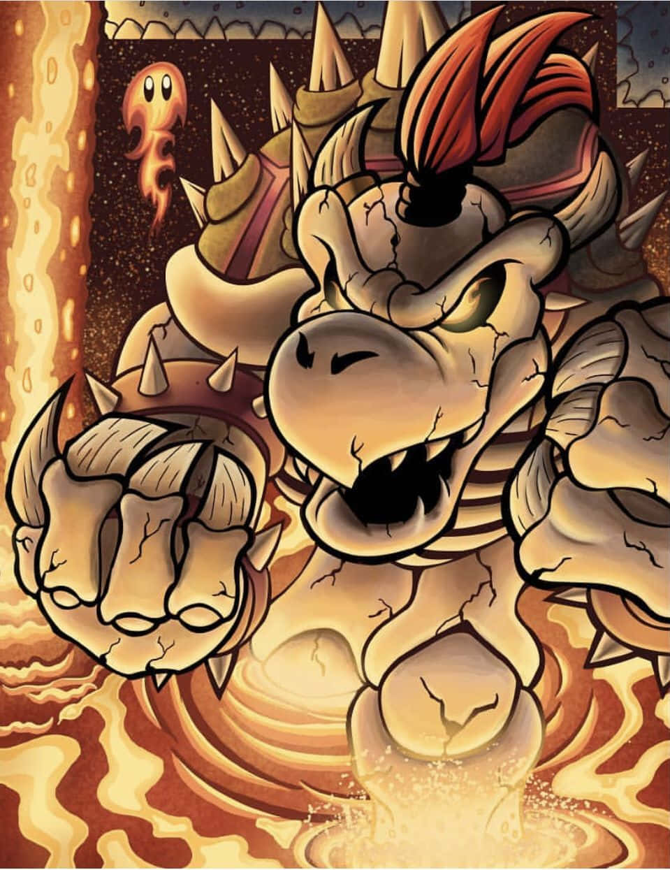 Bowser - Kẻ thù đáng gờm của Mario Hình nền