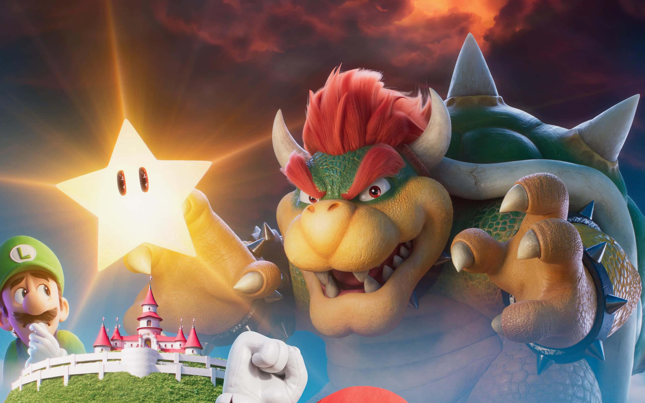 Bowser trong tư thế oai hùng trên hình nền 2560 x 1600 Hình nền