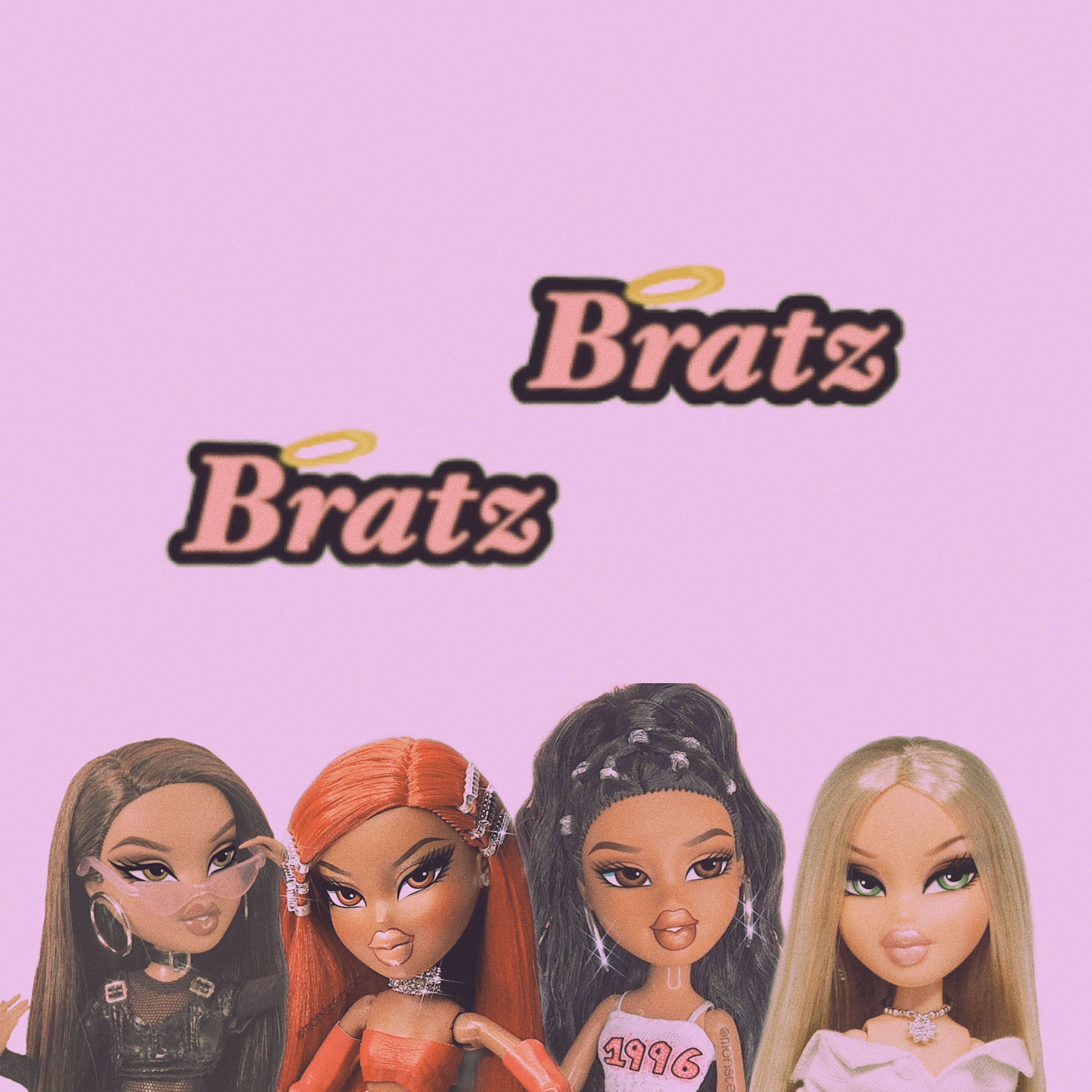 Bratz Aesthetic Squad Trong Màu Hồng Hình nền