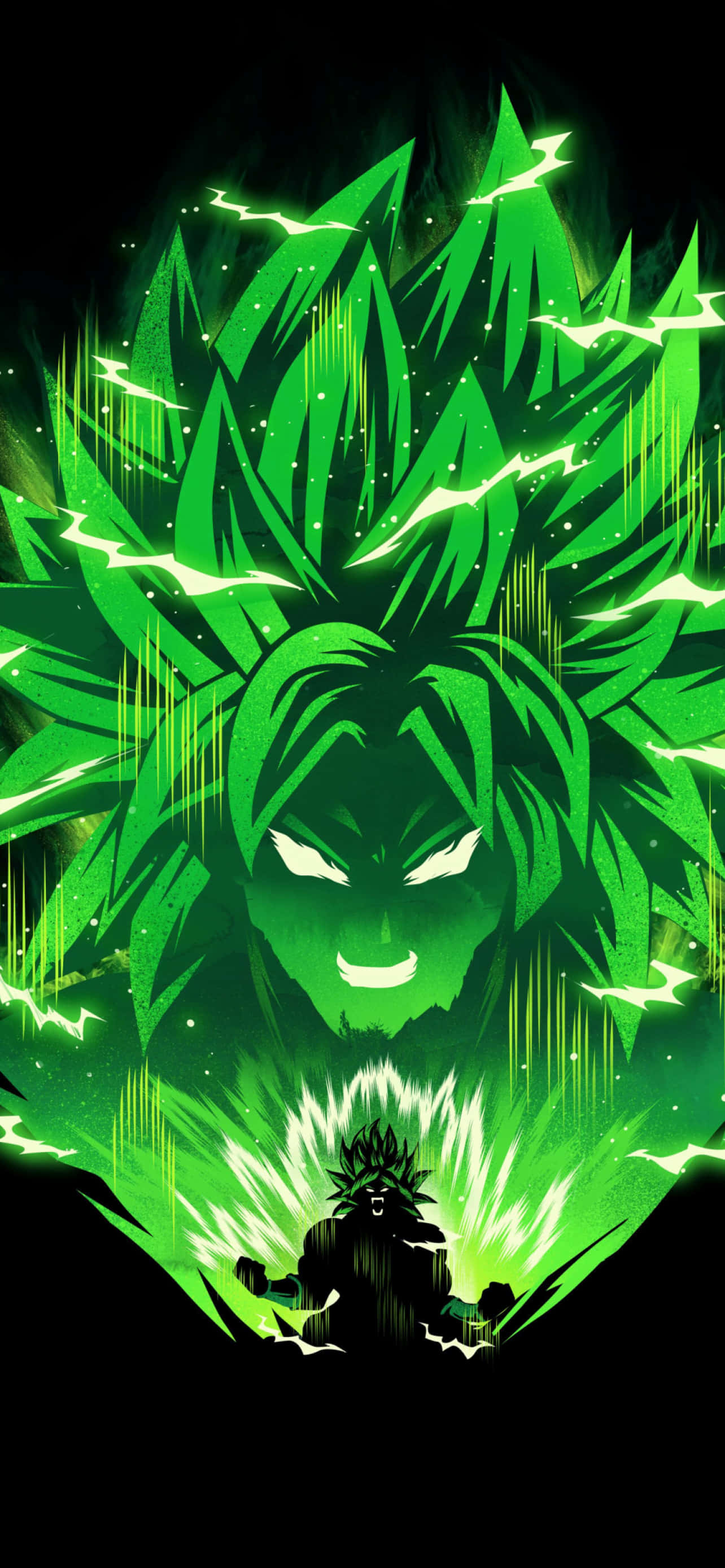 Broly Siêu Saiyan Xanh Lá iPhone Hình nền