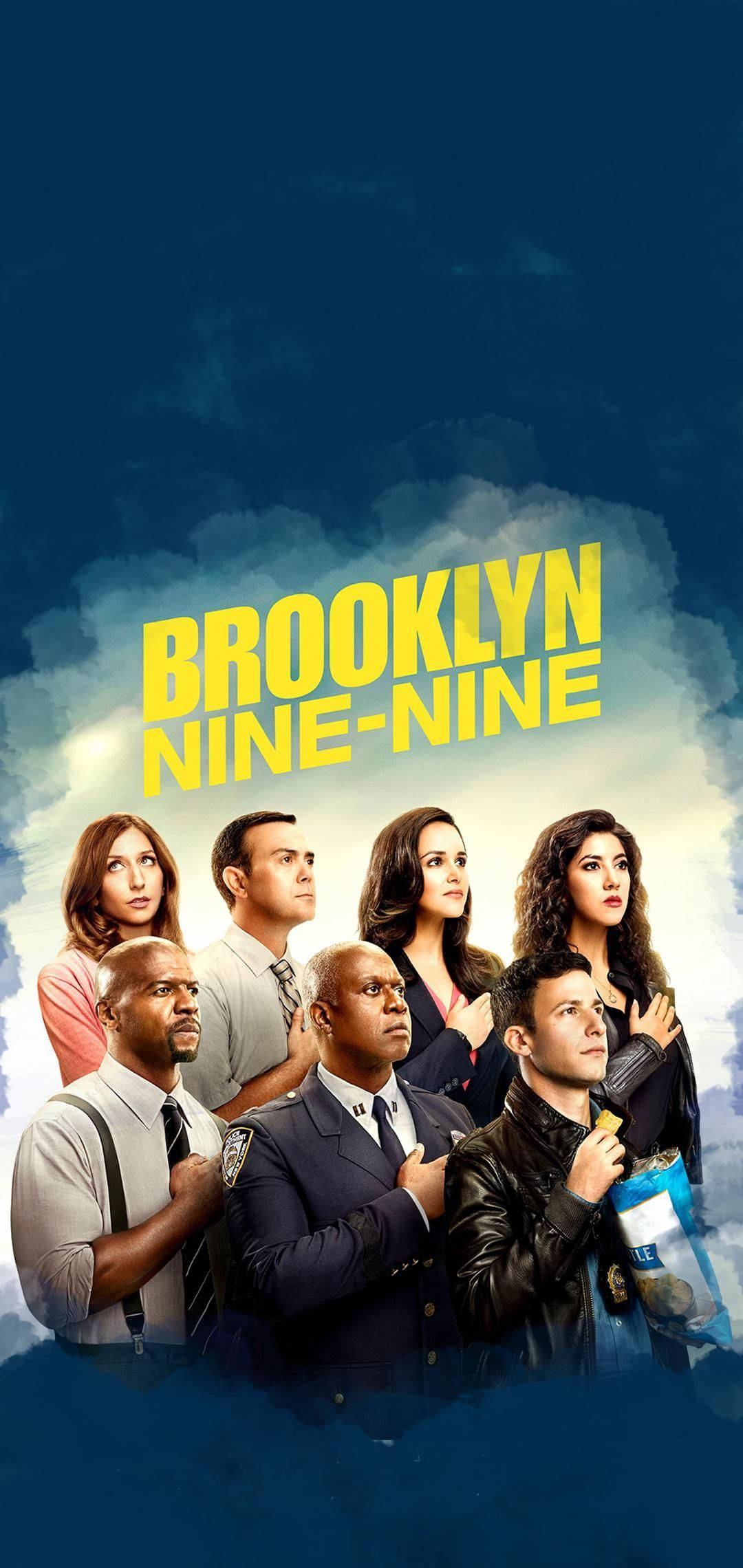 Brooklyn Nine Nine Fan Art Màu Xanh Hình nền