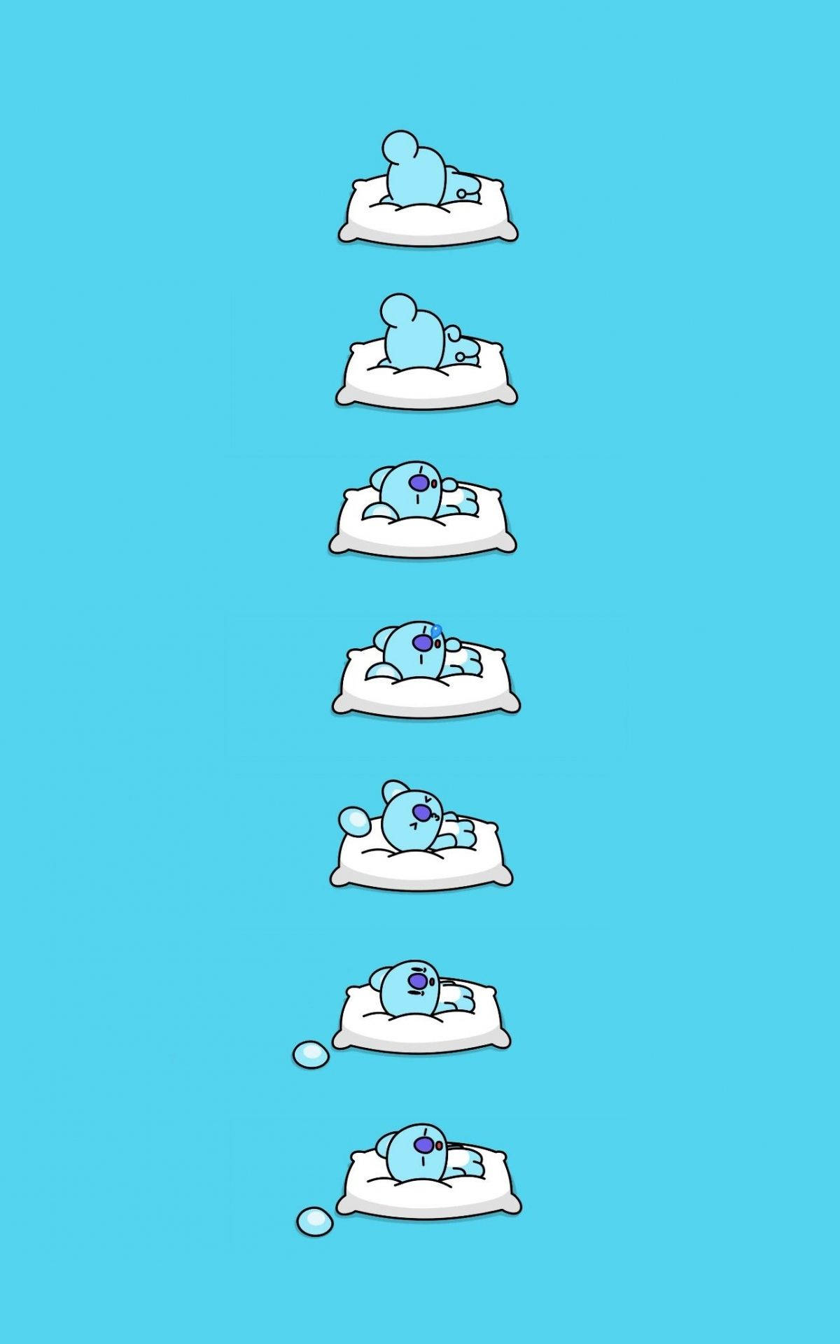BT21 Koya Dễ Thương Đang Ngủ Hình nền