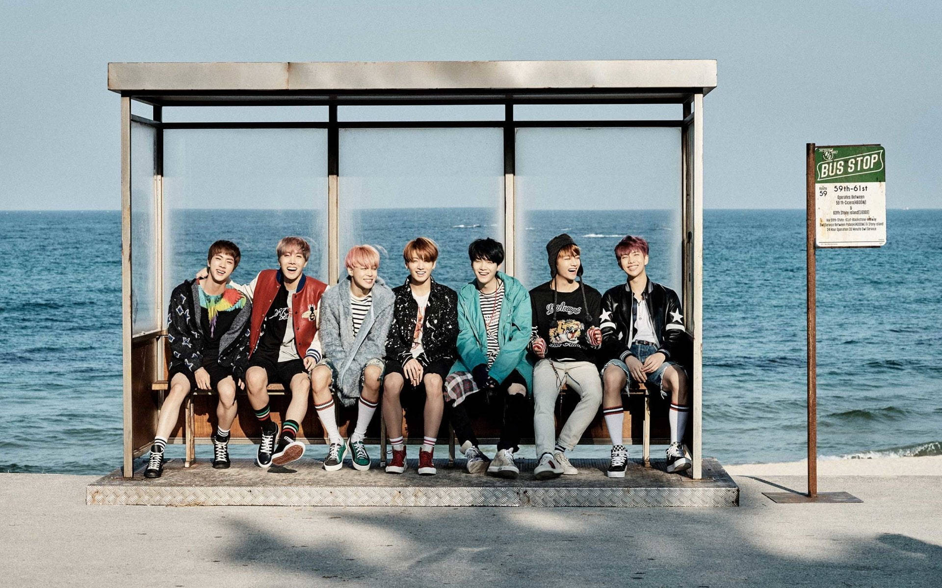 BTS ảnh nhóm YNWA Hình nền