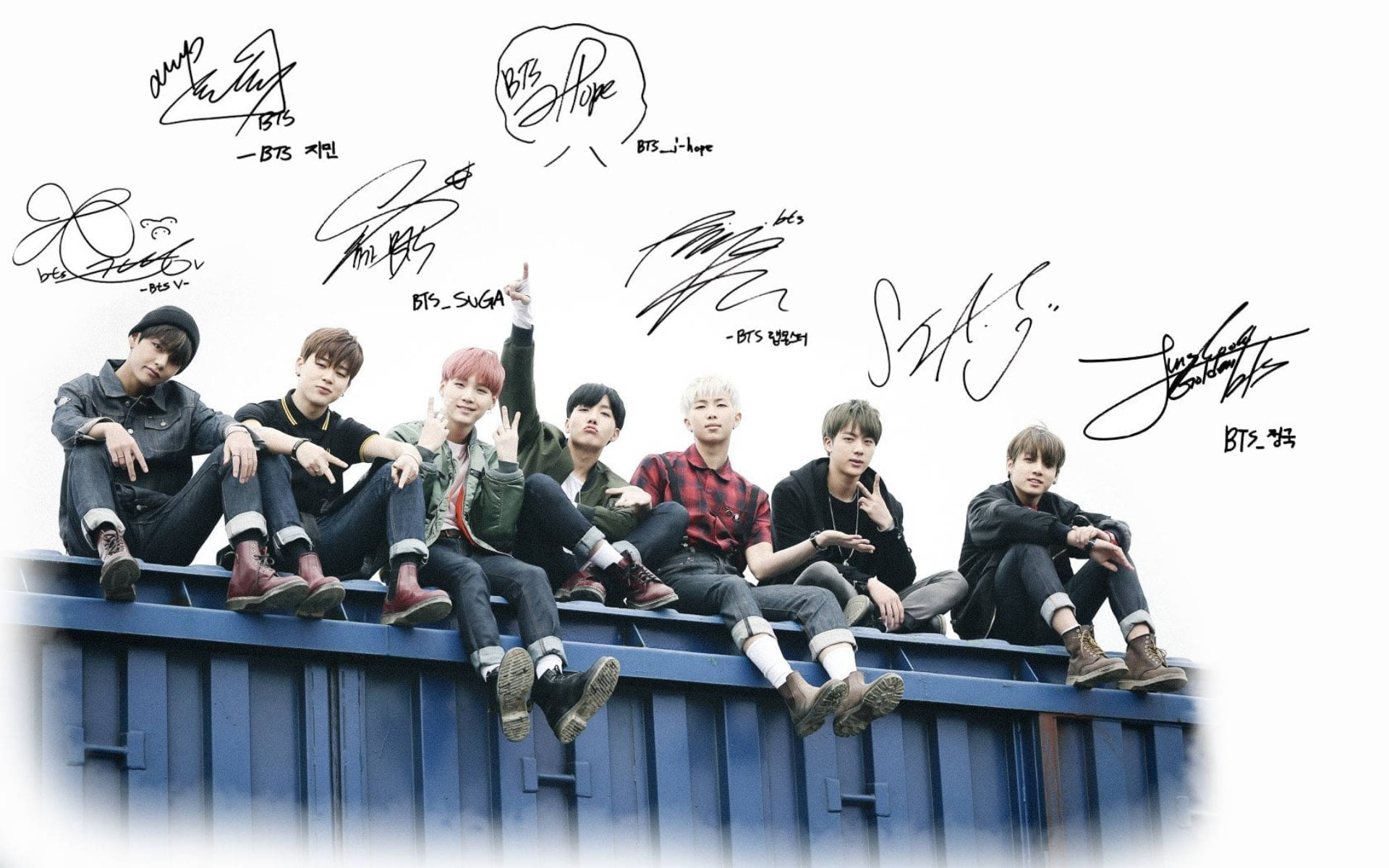 BTS Ảnh Nhóm 'Young Forever' Hình nền