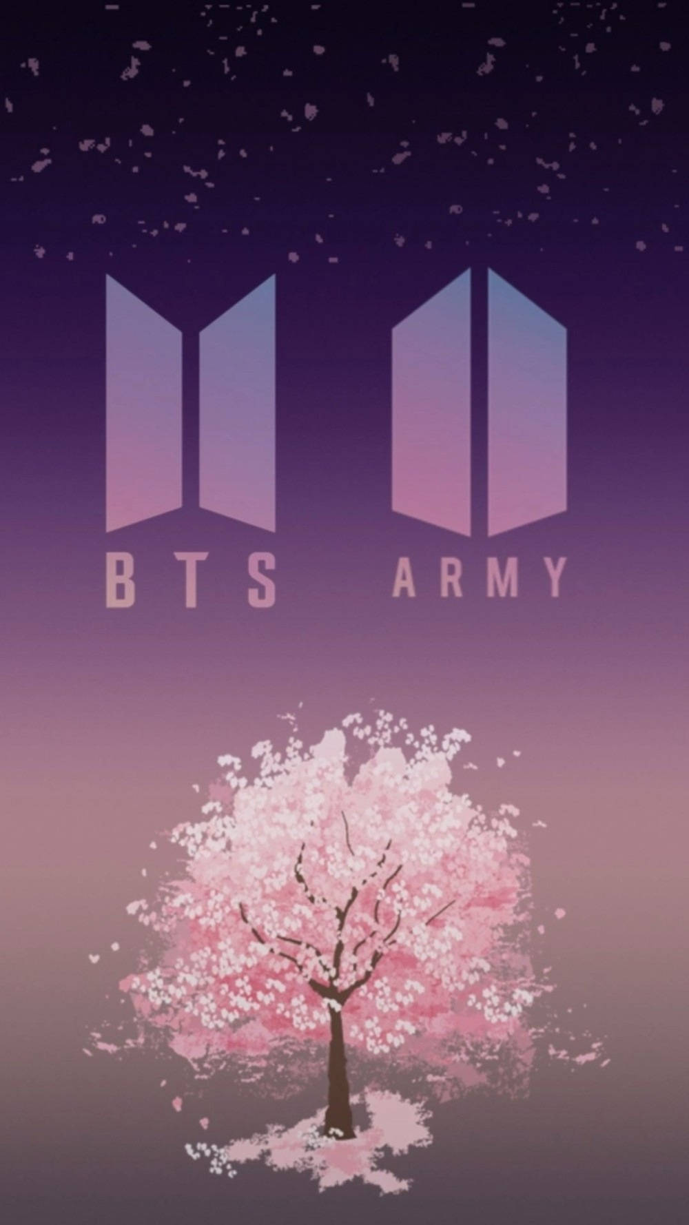 BTS ARMY Logo Tím Thẩm Mỹ Hình nền