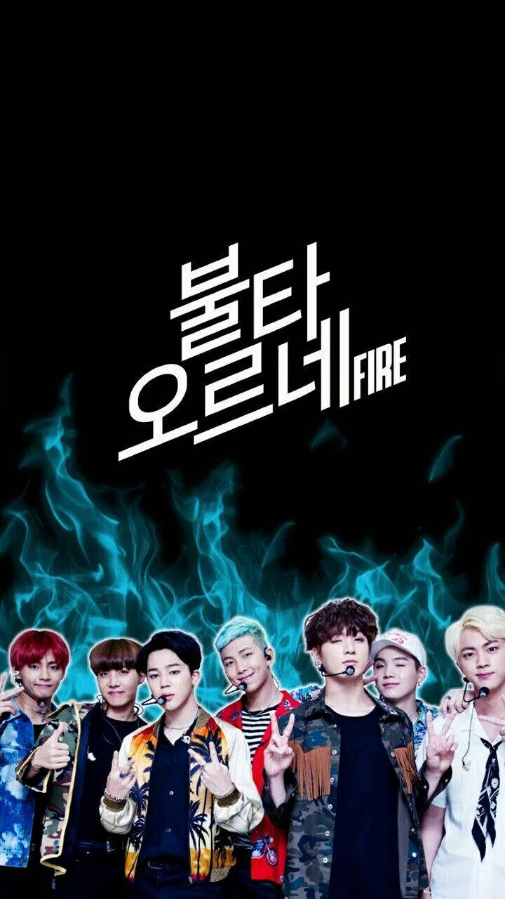 Các thành viên BTS V, Jungkook, Jimin, Suga, Jin, RM và J-Hope album lửa.