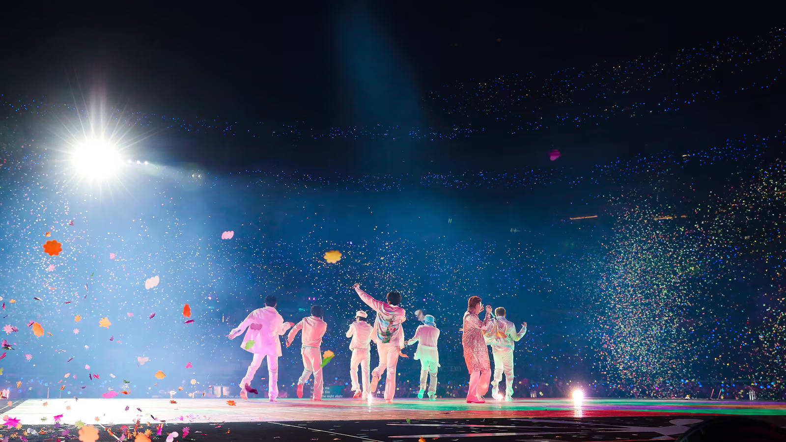 BTS Concert Trong Màn Trình Diễn Dynamite Hình nền