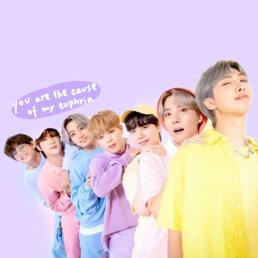 BTS Dễ Thương Sặc Sỡ Sắc Màu Hình nền