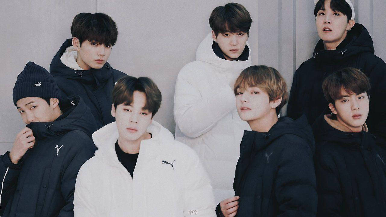 BTS Dễ Thương Trong Áo Khoác Dày Hình nền
