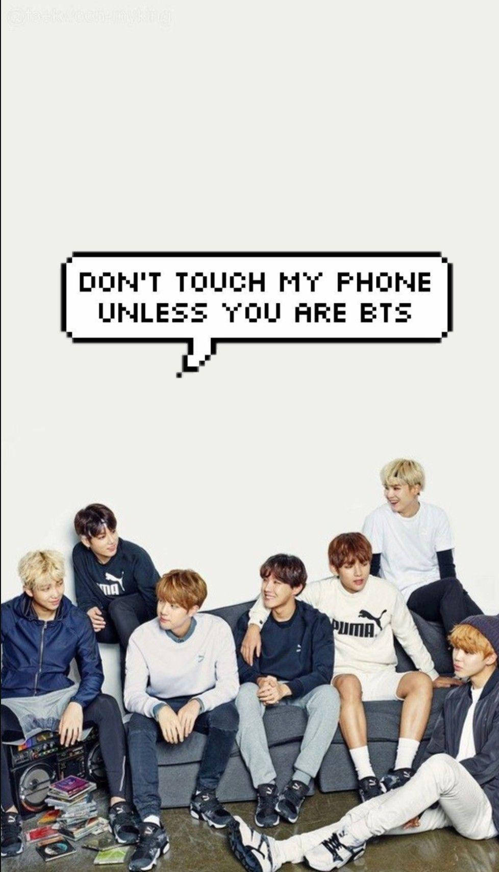 BTS Dễ Thương với Bong Bóng Hội Thoại Hình nền