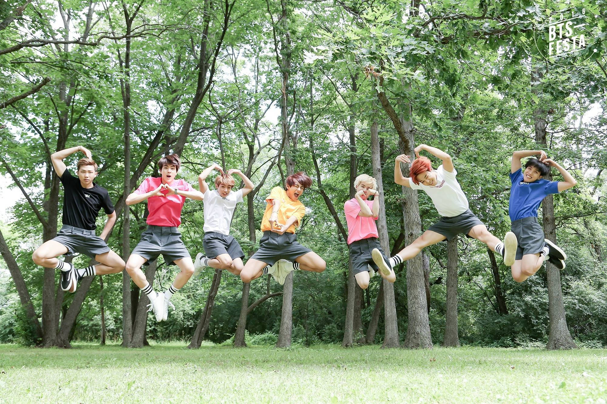 BTS Desktop Jumpshot Trong Rừng Hình nền