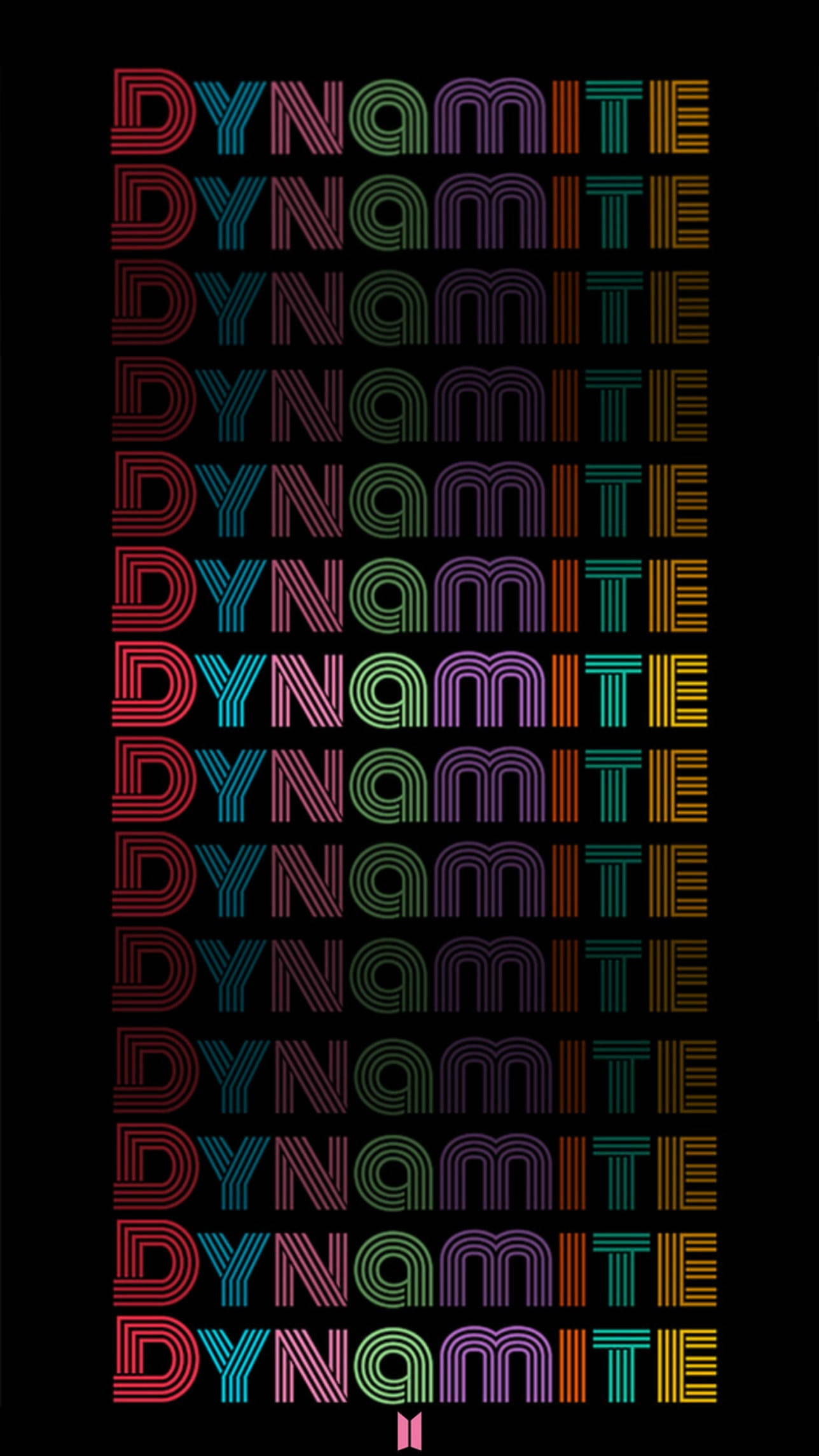 BTS Dynamite Đen Mát Mẻ Cho Điện Thoại Hình nền