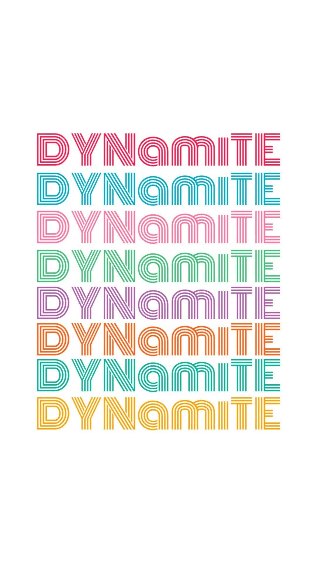 BTS Dynamite Trắng Mát cho Điện Thoại Hình nền