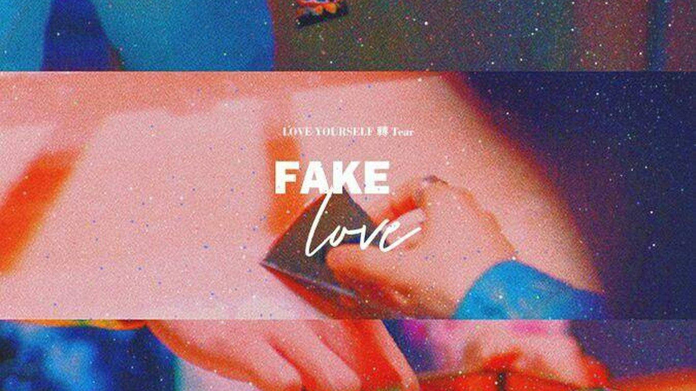 BTS Fake Love Trên Nền Hạt Laptop Hình nền