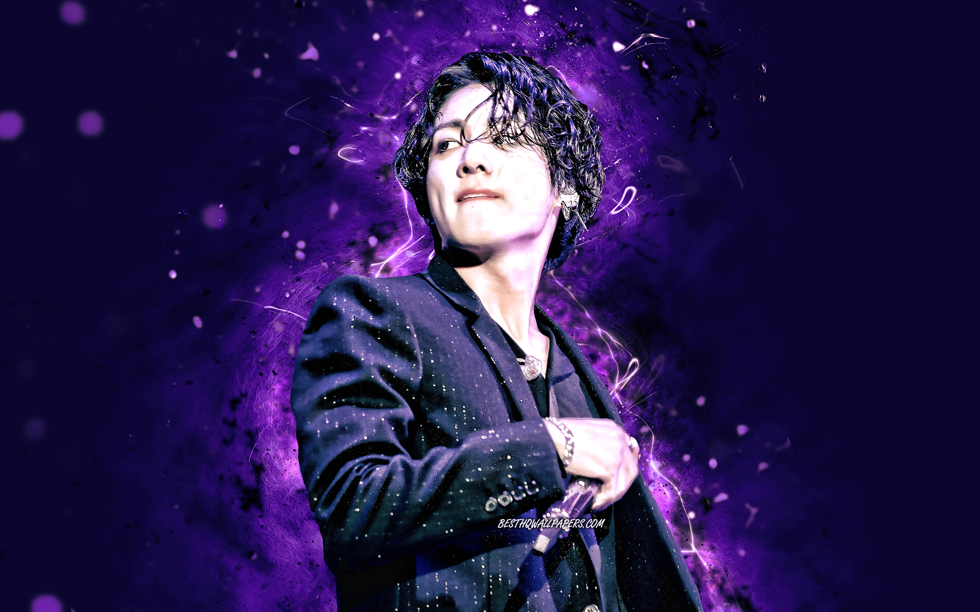 BTS Jungkook Tím Thẩm Mỹ Hình nền