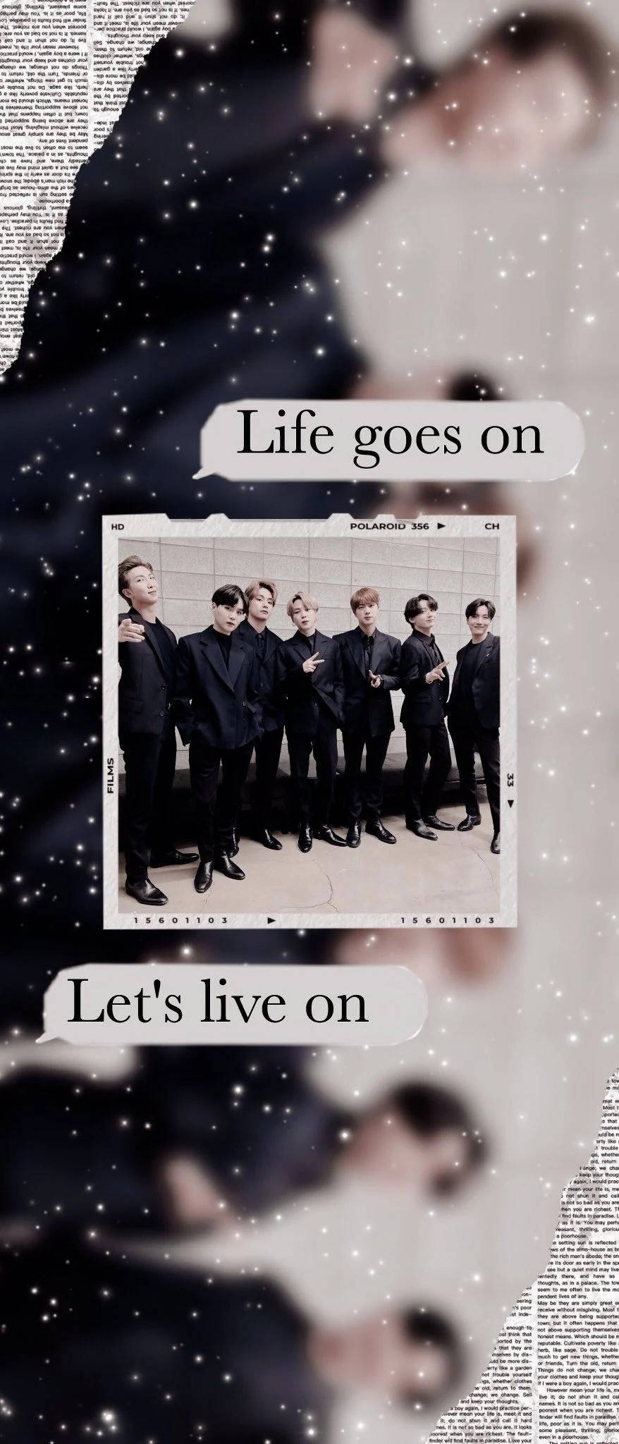 BTS Life Goes On Bong Bóng Lời Thoại Hình nền