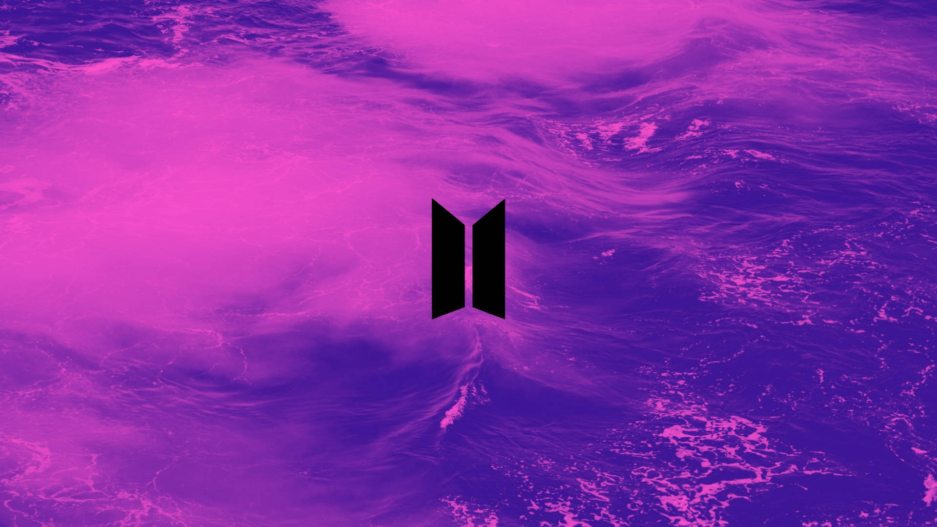 BTS Logo Trên Mây Trên Biển Laptop Hình nền