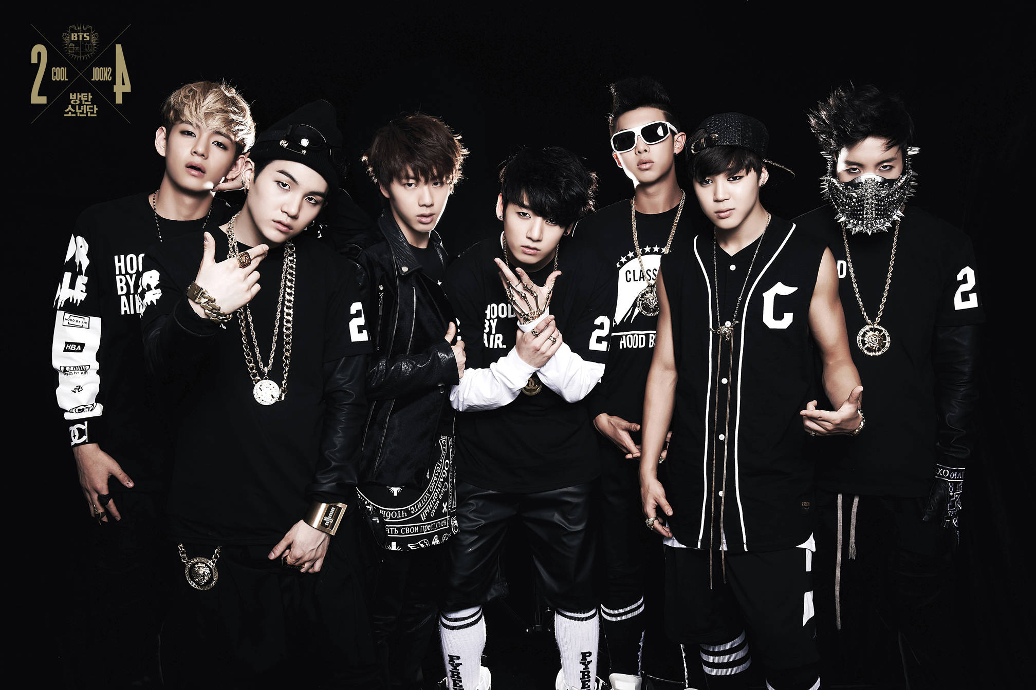 BTS phong cách đô thị đen trắng Hình nền