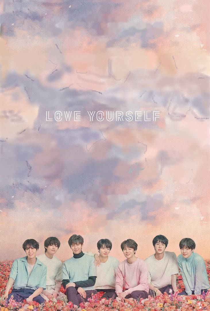 BTS Thẩm Mỹ Trên Thảm Hoa Hồng Hình nền