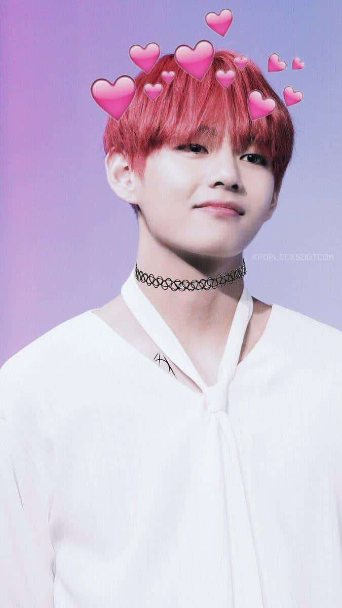 BTS V điển trai tạo dáng trước ống kính Hình nền