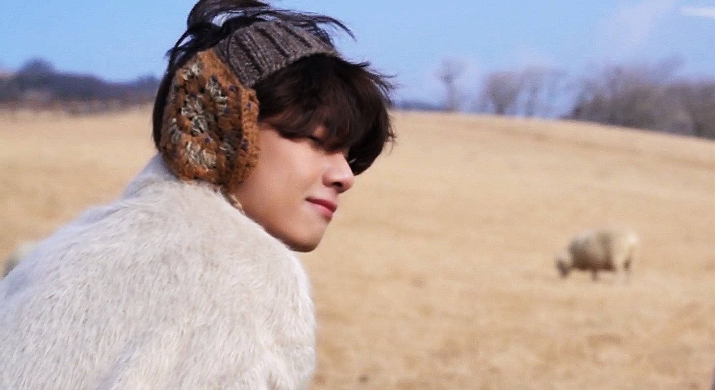 BTS V Mũ Tai Bông Hình nền
