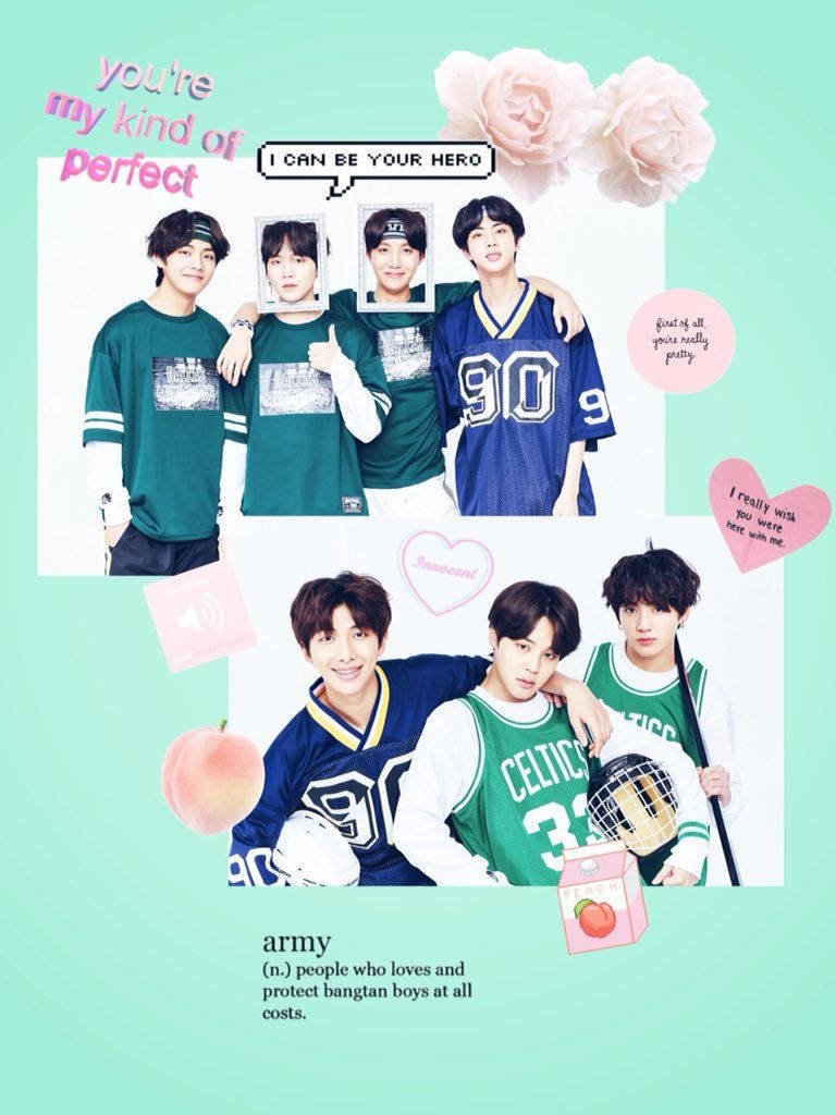 BTS VSCO Collage Nghệ Thuật Hình nền