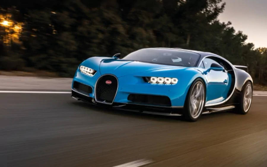 Bugatti Chiron Siêu Xe Đang Chạy 4K Hình nền