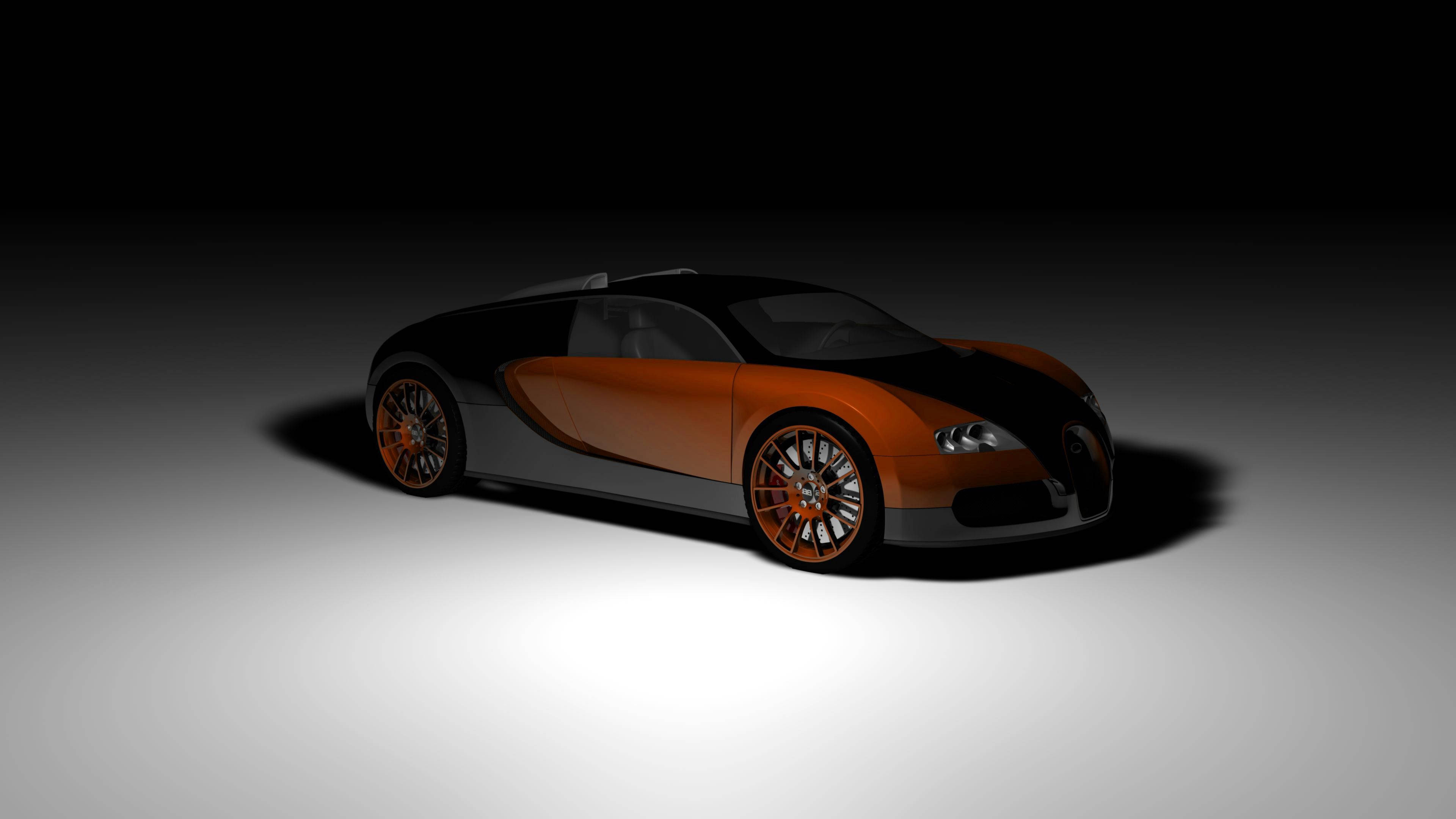 Bugatti Veyron Cam Hùng Vĩ Phóng Khoáng Hình nền