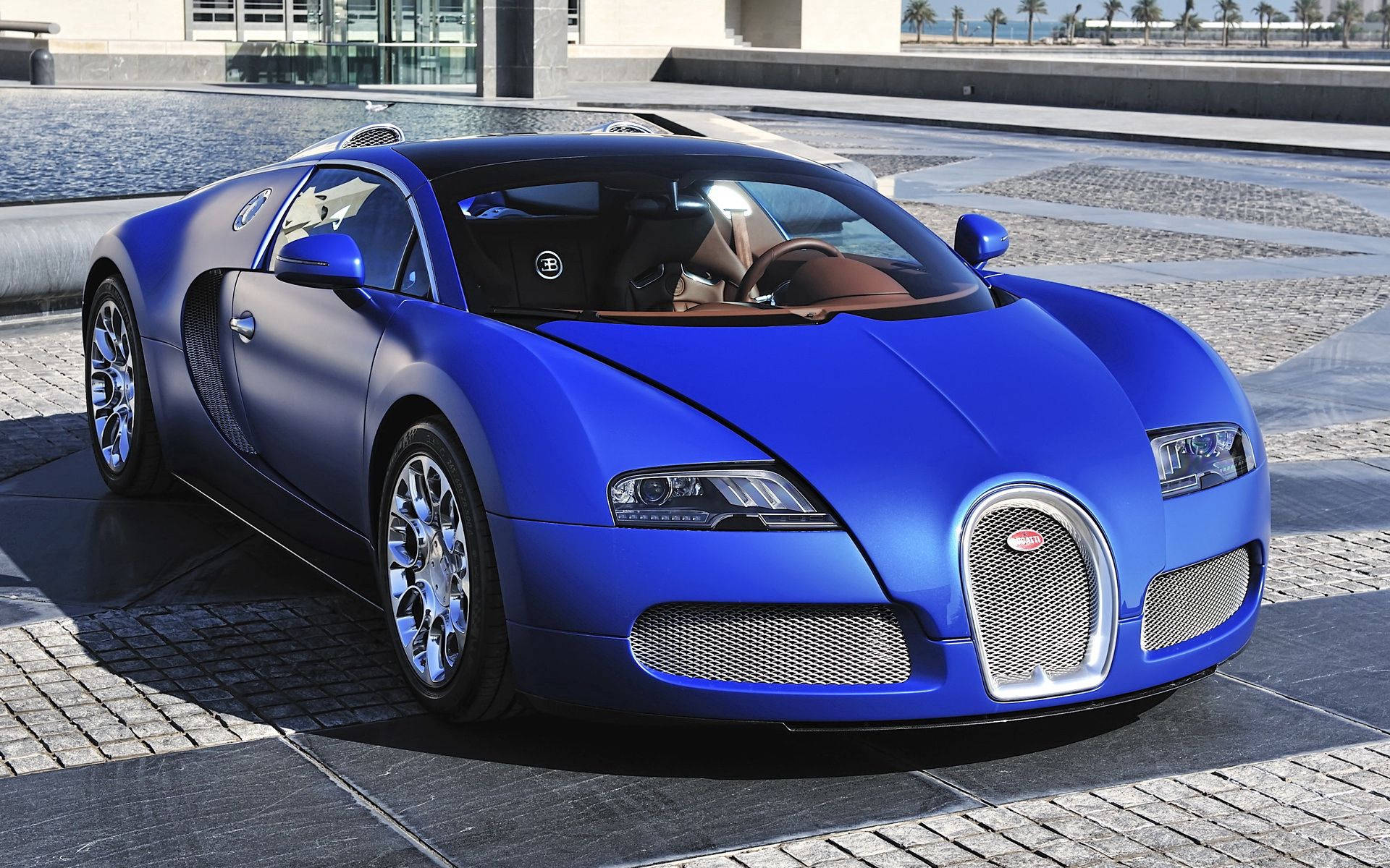 Hình nền Bugatti Veyron Xanh Sapphire Cổ Điển