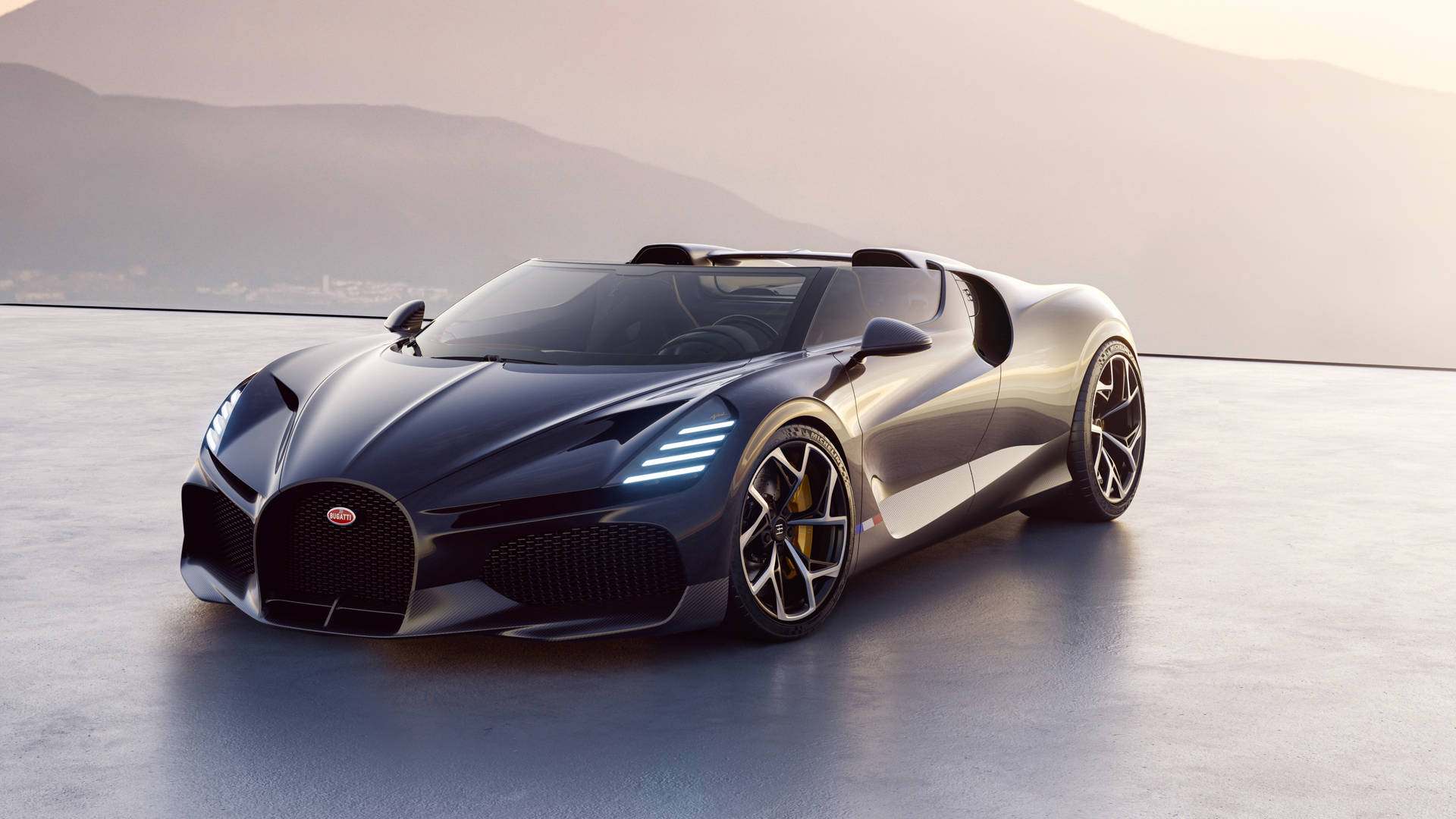 Hình Ảnh Bugatti W16 Mistral 4K Laptop Xe Hơi