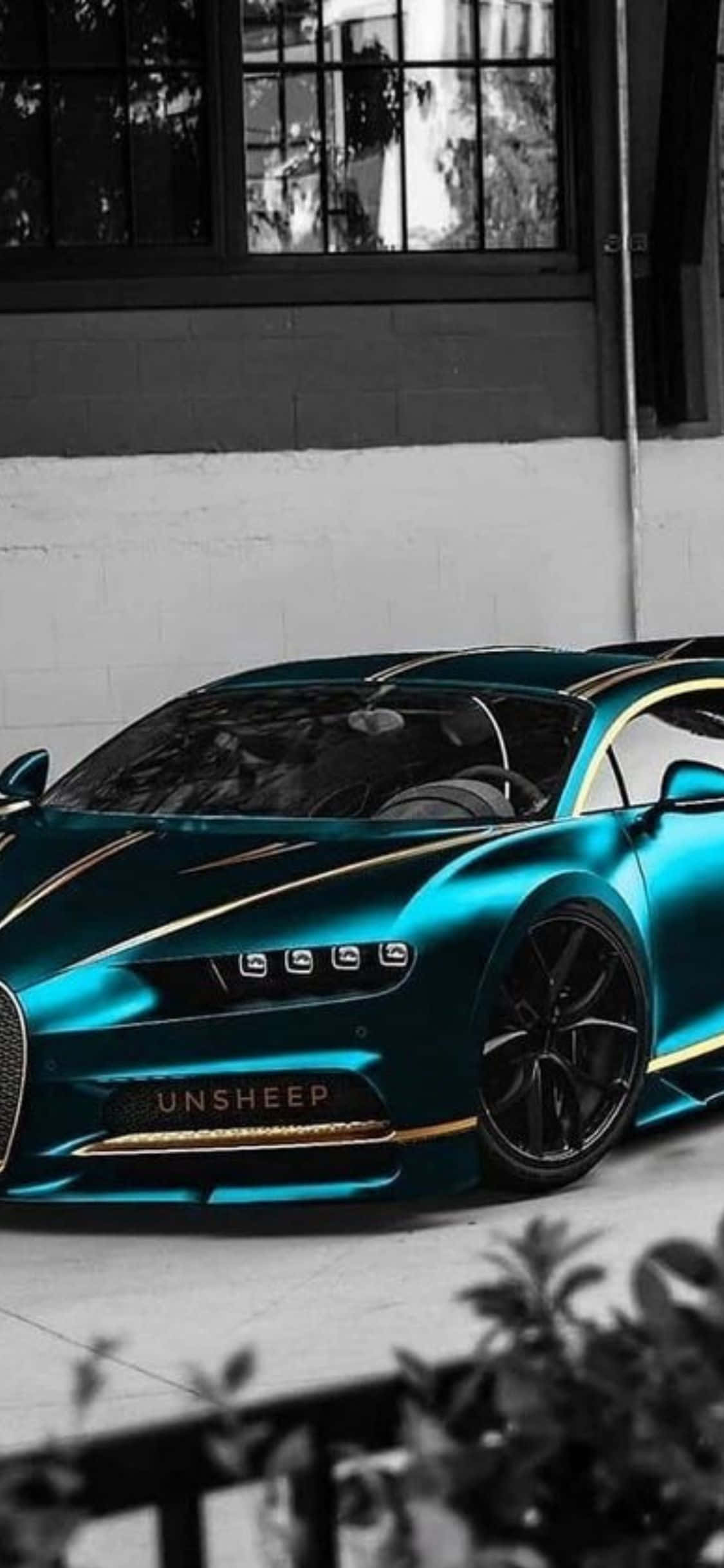 Bugatti Xa Xỉ Kết Hợp với iPhone Xs Hiện Đại Hình nền