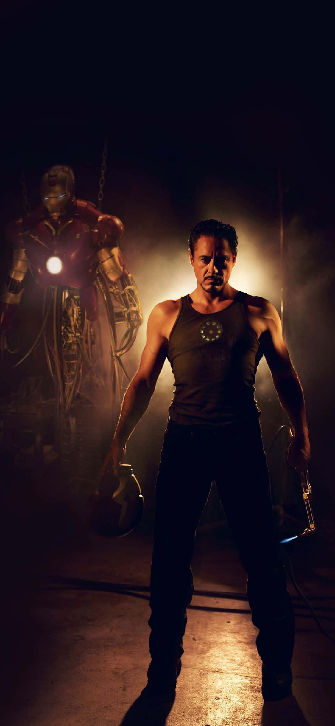 Bước vào kỷ nguyên công nghệ với Iron Man Apple iPhone X Hình nền