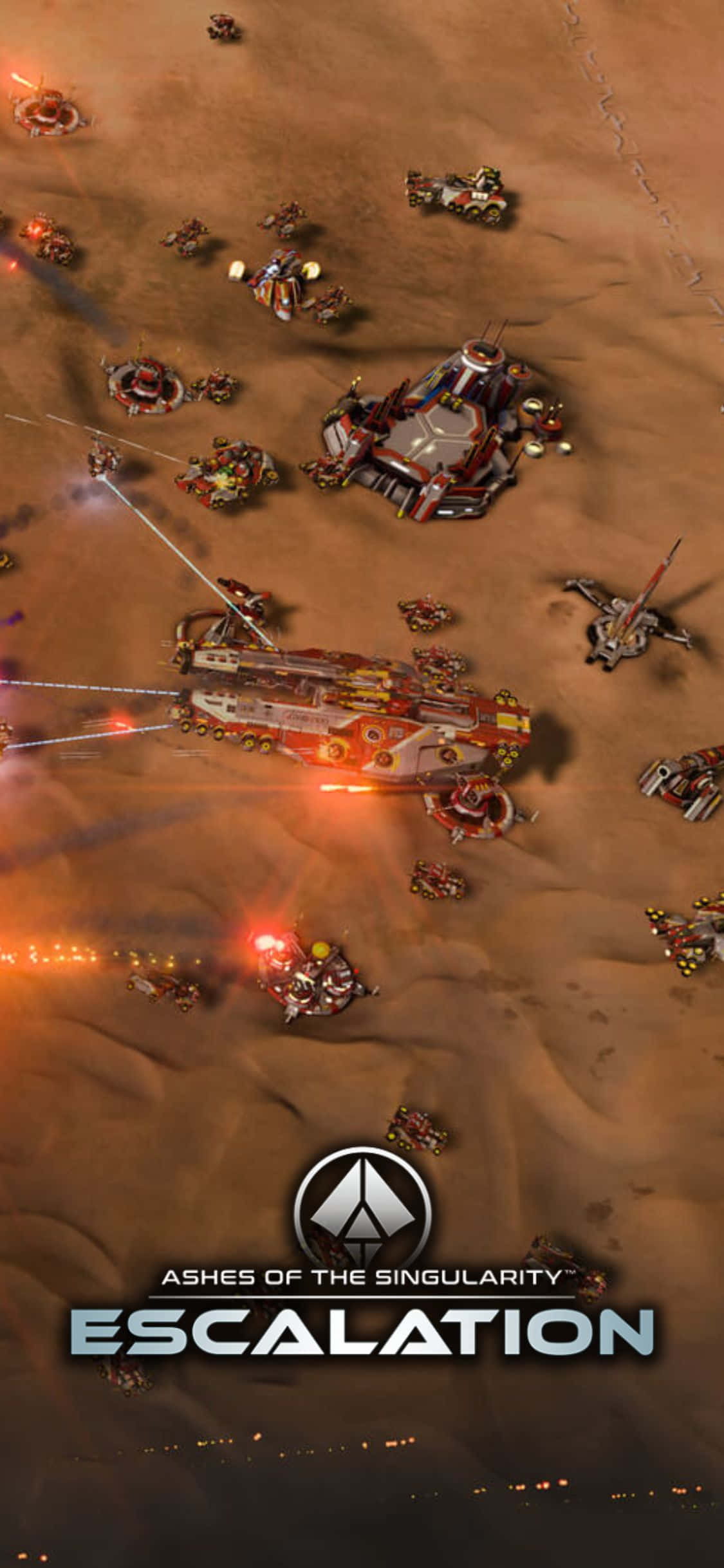 Bước vào thế giới công nghệ cao căng thẳng của Ashes of the Singularity Escalation Hình nền