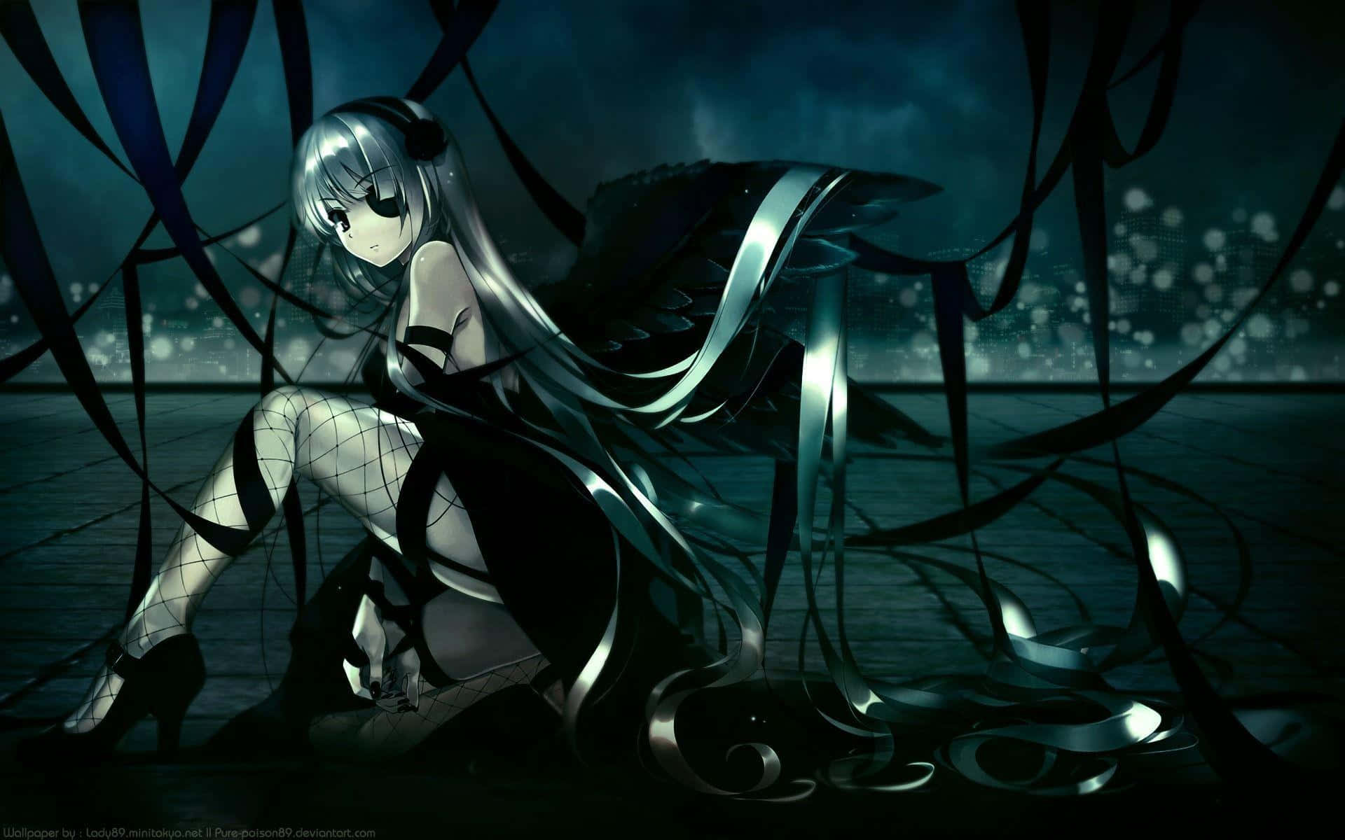 Bước vào Thế Giới Anime Đen Tối Đầy Mê Hoặc Hình nền