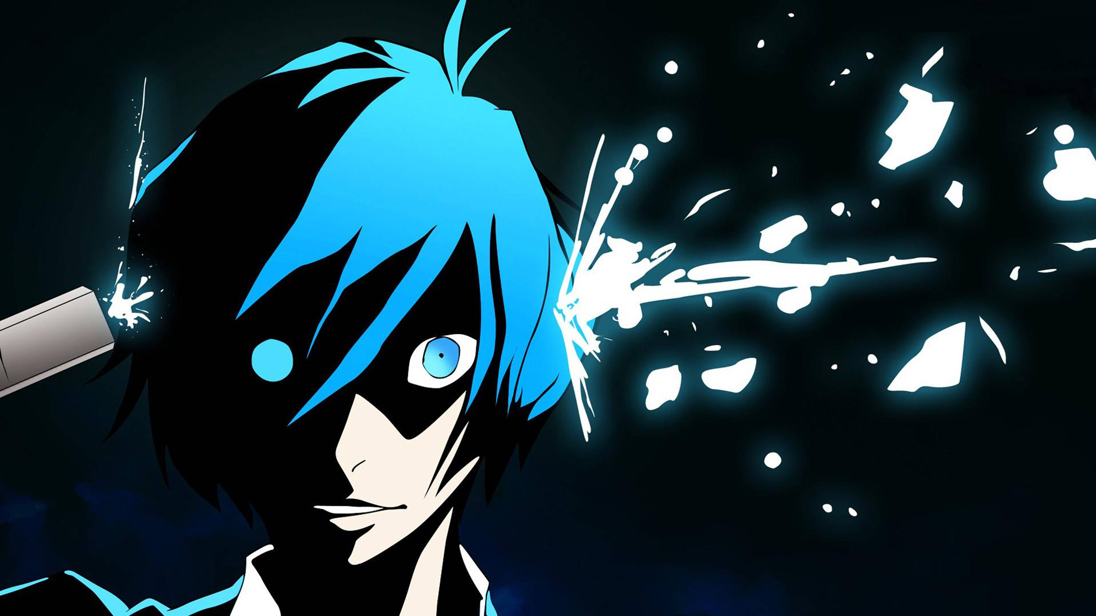 Buồn bã Anime 4K Cậu Bé Tự Bắn Mình Hình nền