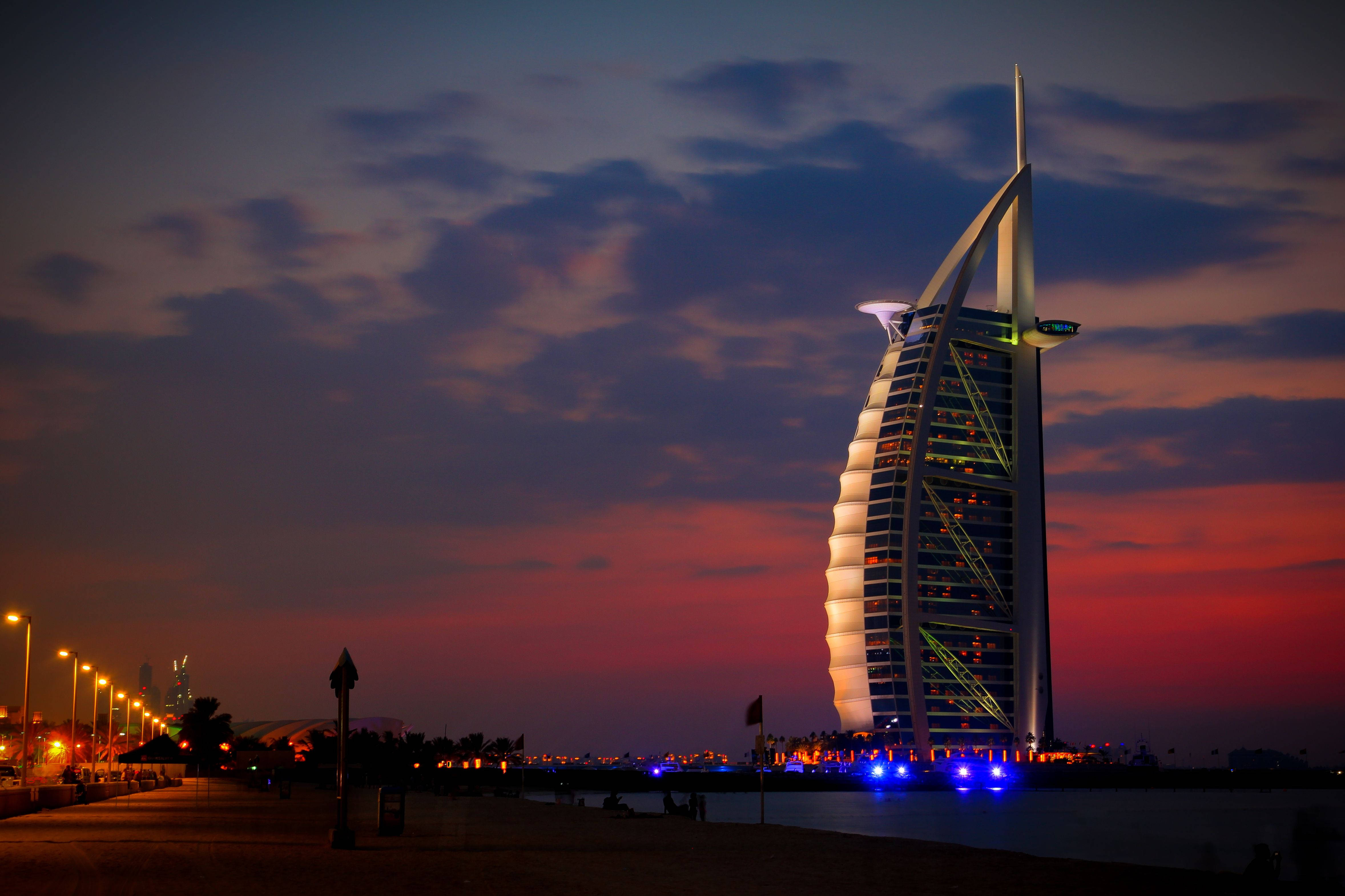 Burj Al Arab về đêm Hình nền