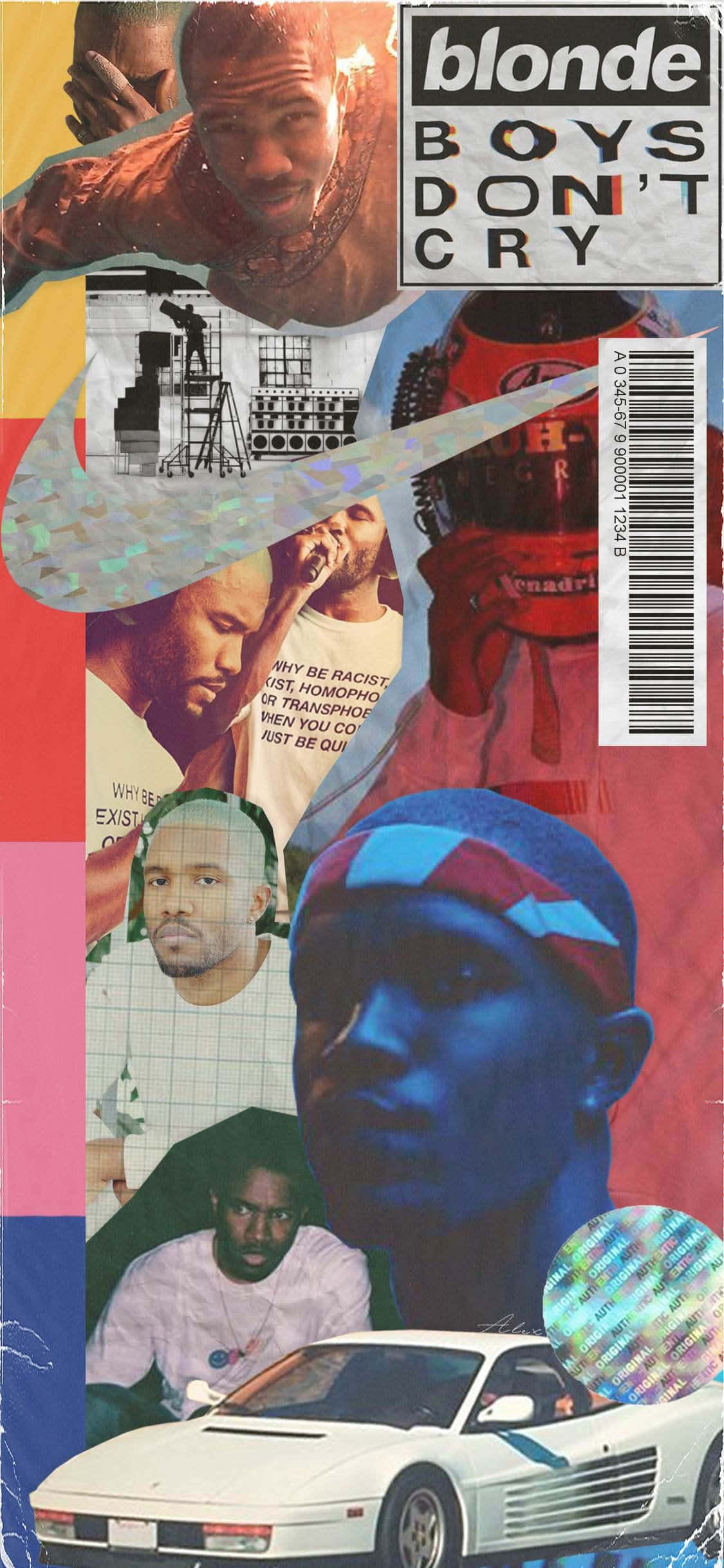 Ca sĩ Frank Ocean bay vui vẻ qua một vệt mờ hồng Hình nền