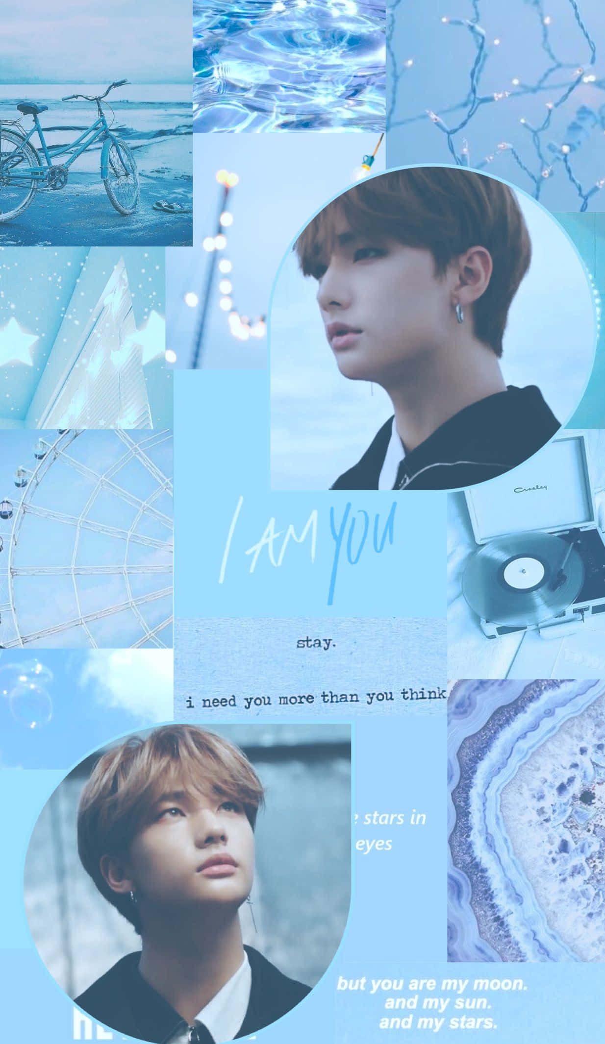 Ca sĩ Hàn Quốc Hyunjin I Am You Collage Hình nền