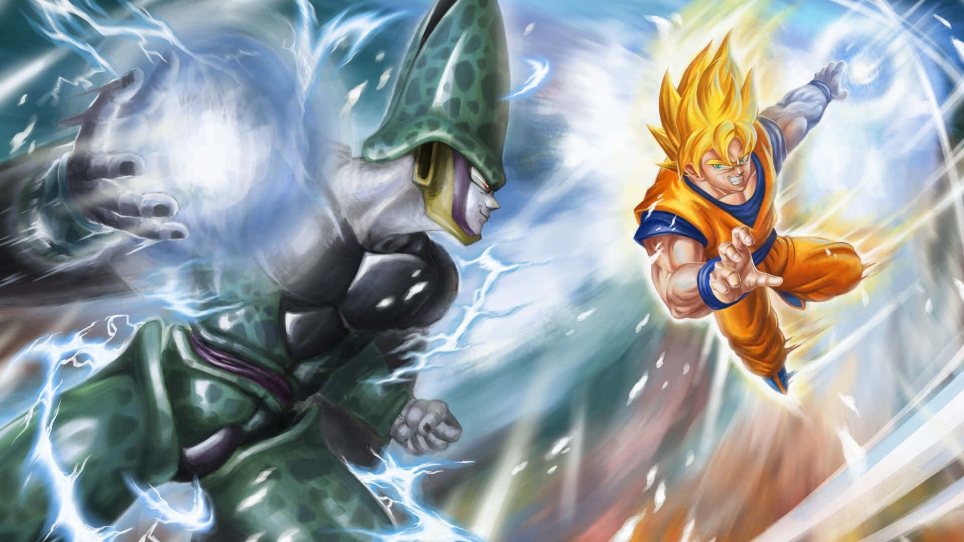Các anh hùng Saiyan trong Dragon Ball Super trong trận chiến hoành tráng Hình nền