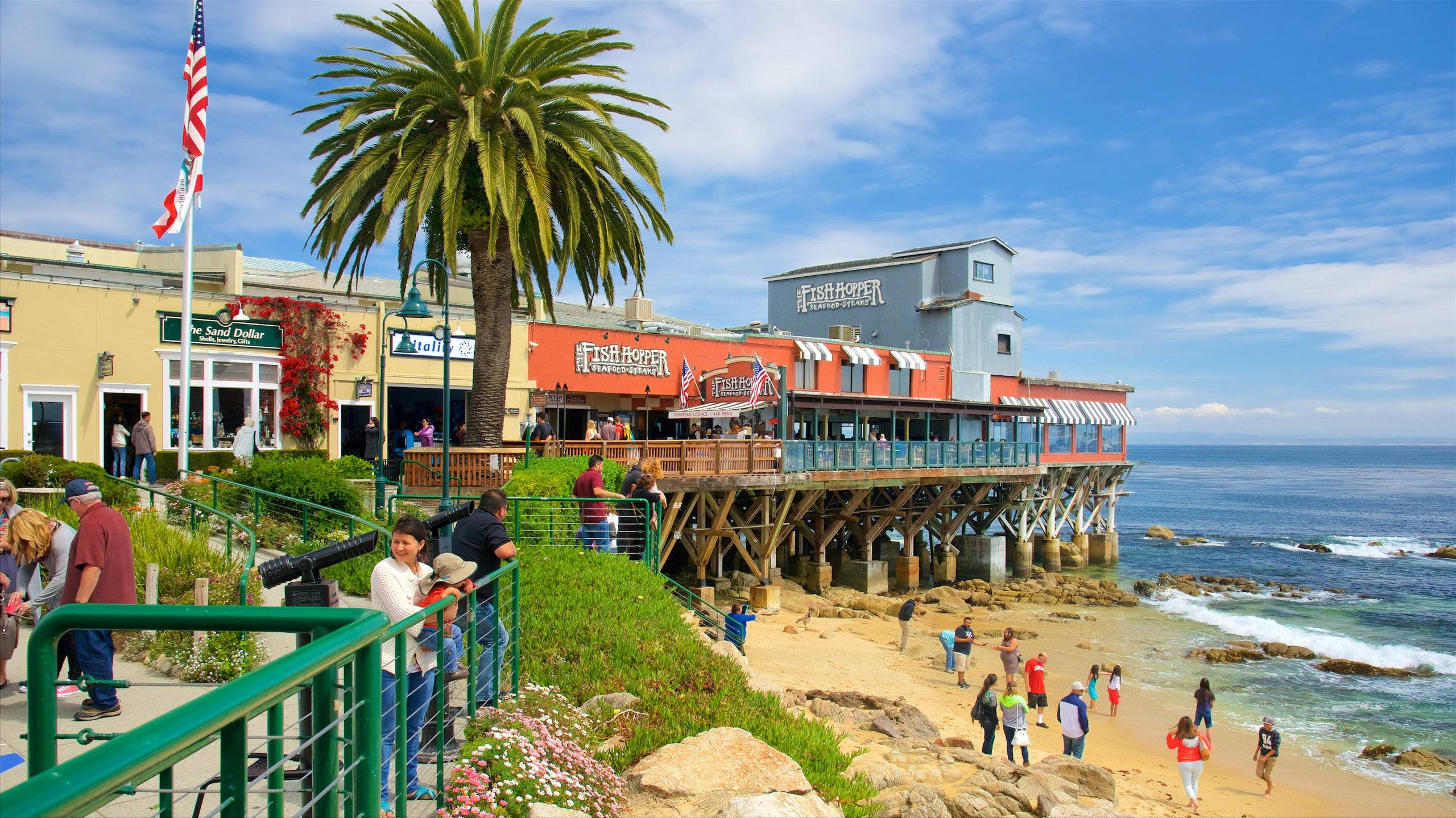 Các cơ sở ven biển Cannery Row Hình nền